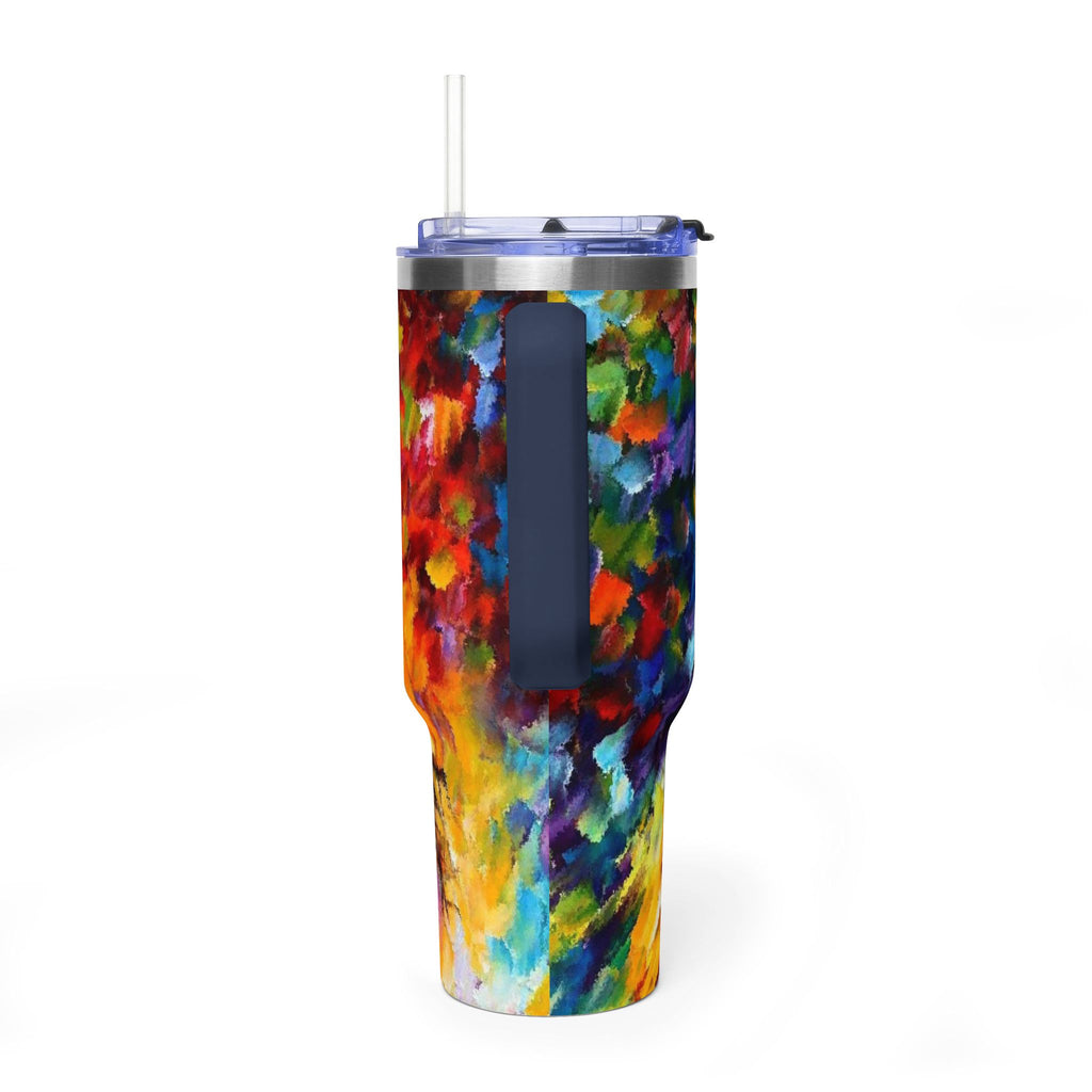 MJ 40oz Thermal Tumbler — Colorful MJ Portrait