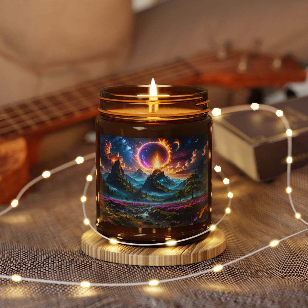 Mystic Eclipse Soy Candle — Amber Jar Aromatherapy Candle