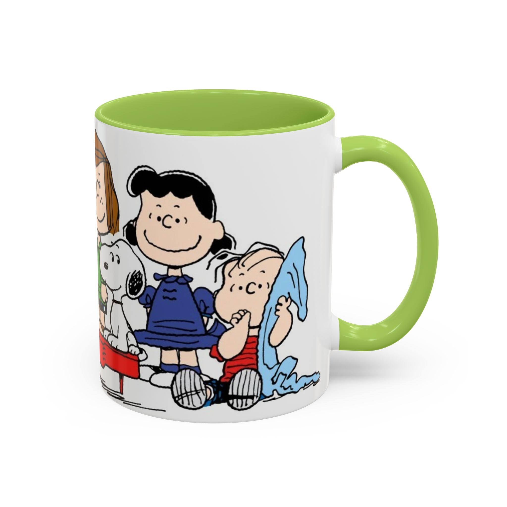 Peanuts Gang Coffee Mug – Charlie Brown, Snoopy & Friends Accent Mug (11/15oz)