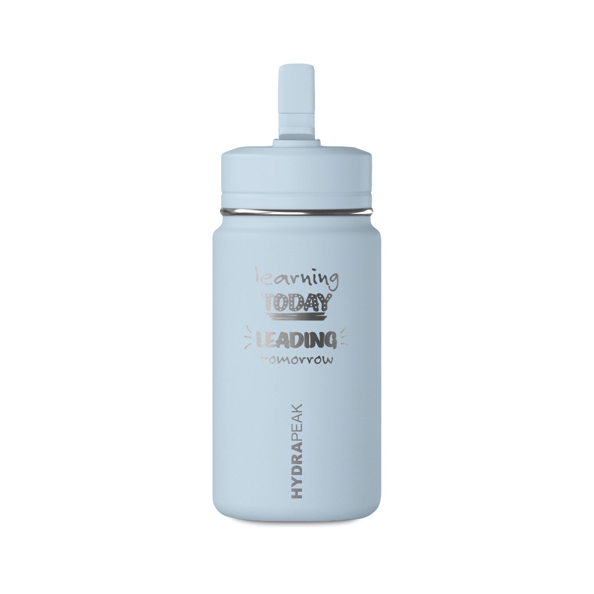 Learning Today, Leading Tomorrow Mini Water Bottle — 14oz Motivational Kids Drink Bottle