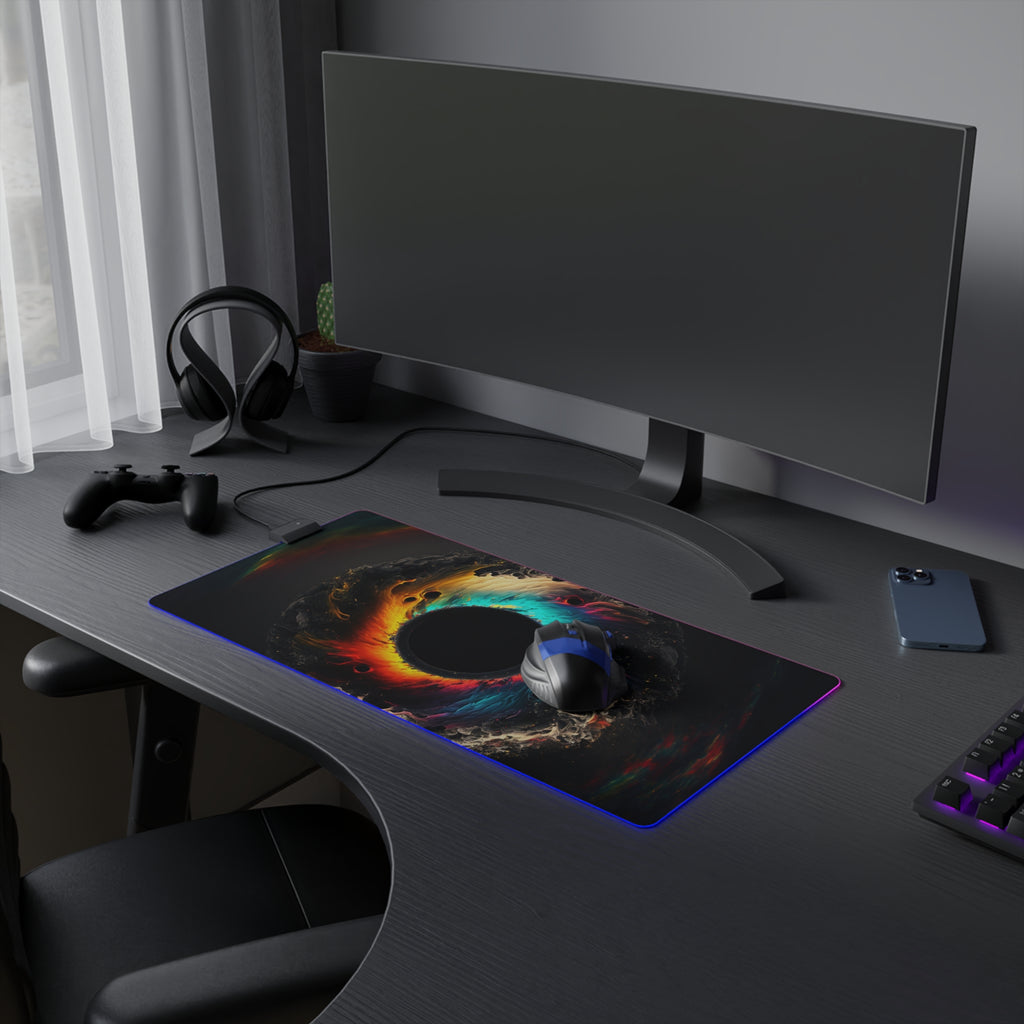 LED Gaming Mouse Pad – Colorful Eye RGB Desk Mat