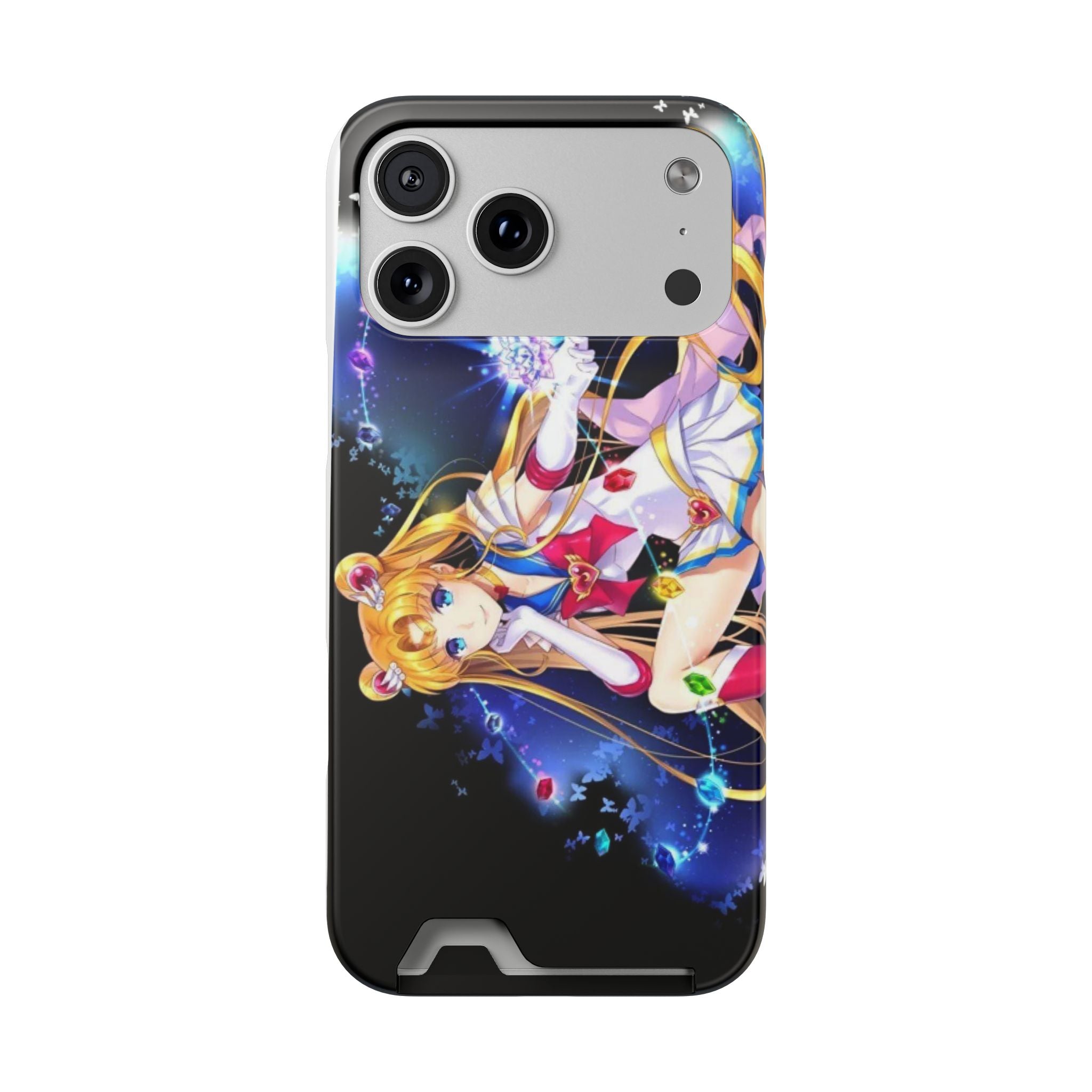 Sailor Moon Card Holder Phone Case — Anime Galaxy Magic Wallet Case