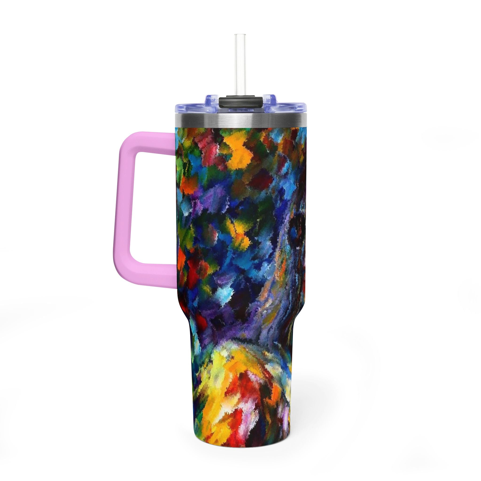 MJ 40oz Thermal Tumbler — Colorful MJ Portrait