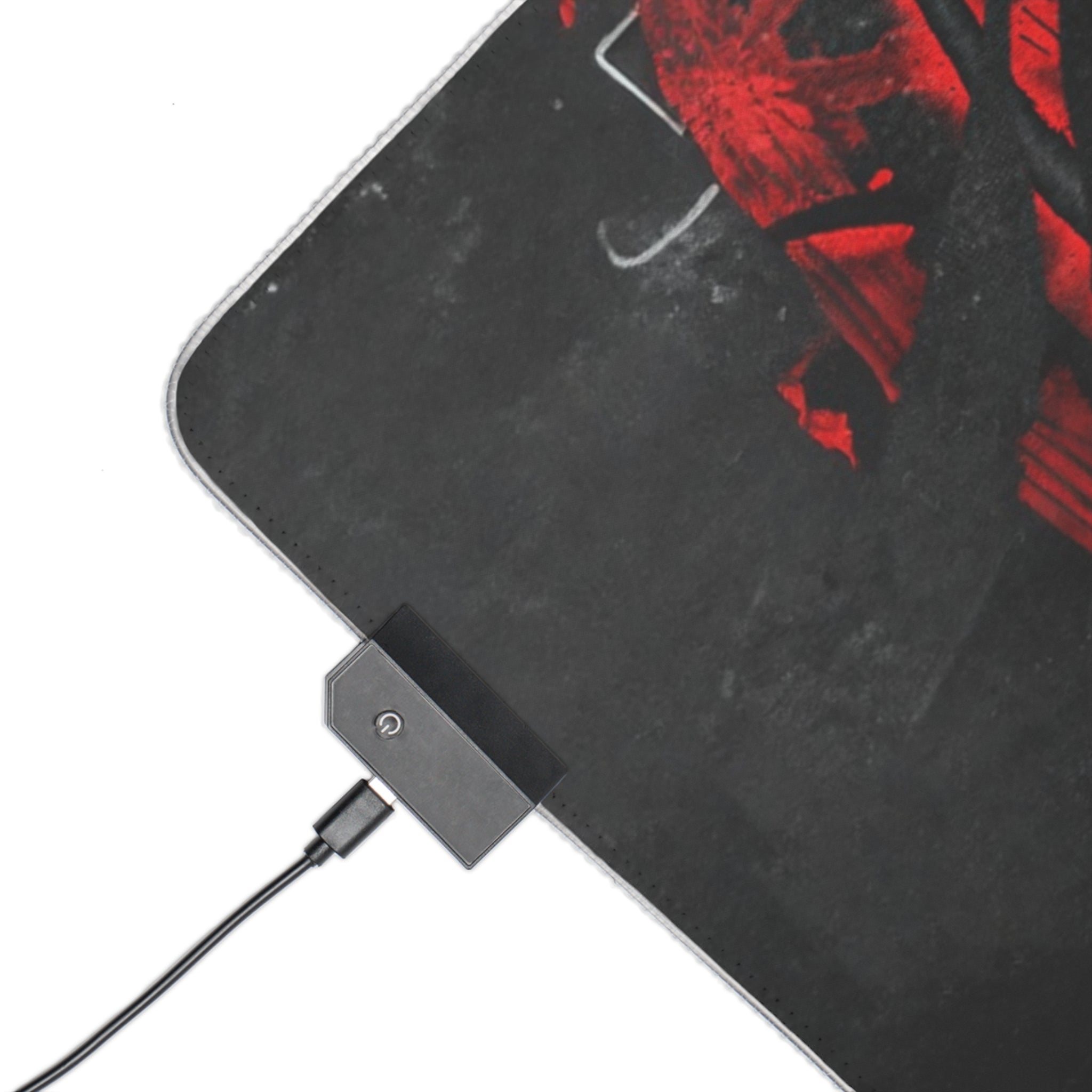Ghost Face LED Gaming Mouse Pad — 'Scream' RGB Desk Mat for Gamers