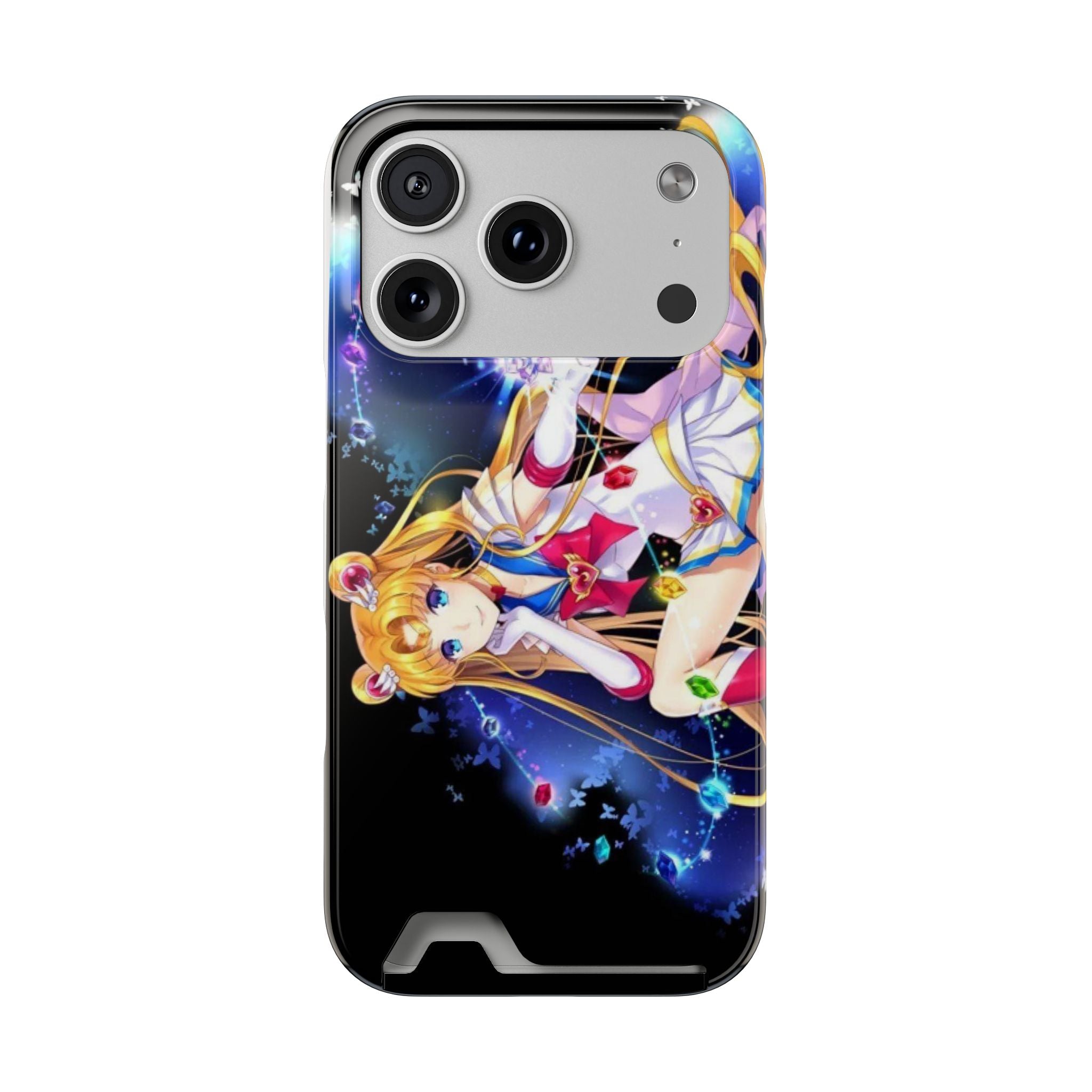 Sailor Moon Card Holder Phone Case — Anime Galaxy Magic Wallet Case