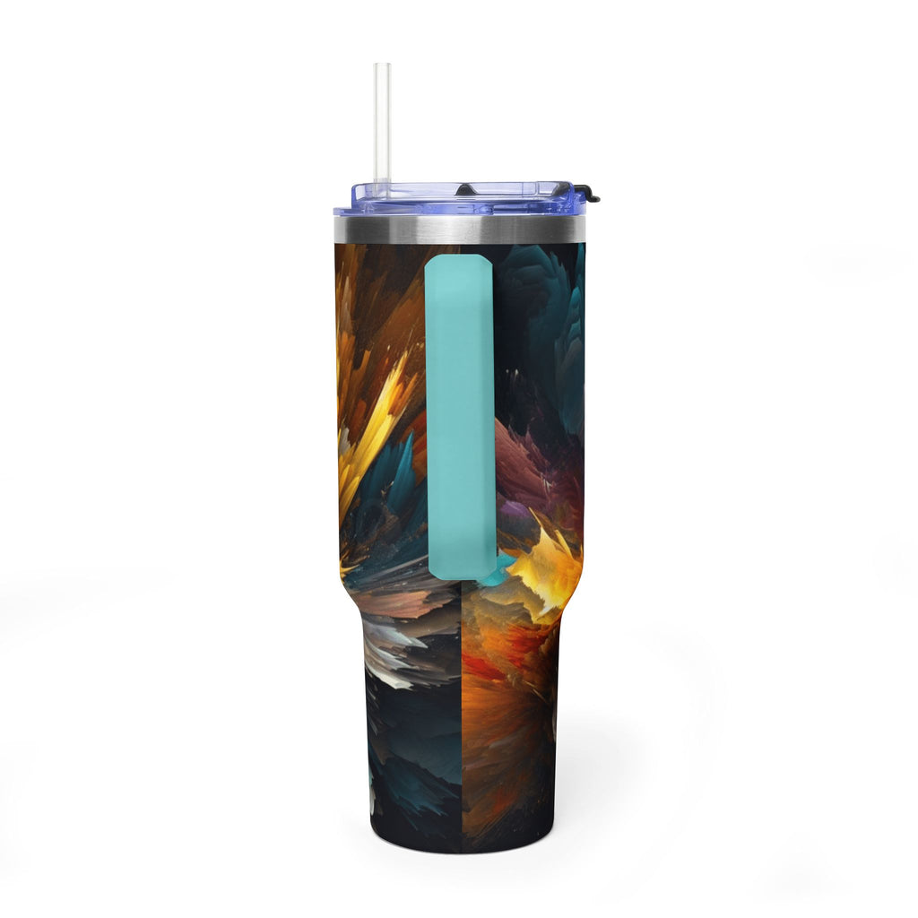 40oz Vacuum Tumbler – Abstract Cosmic Swirl Insulated Travel Cup