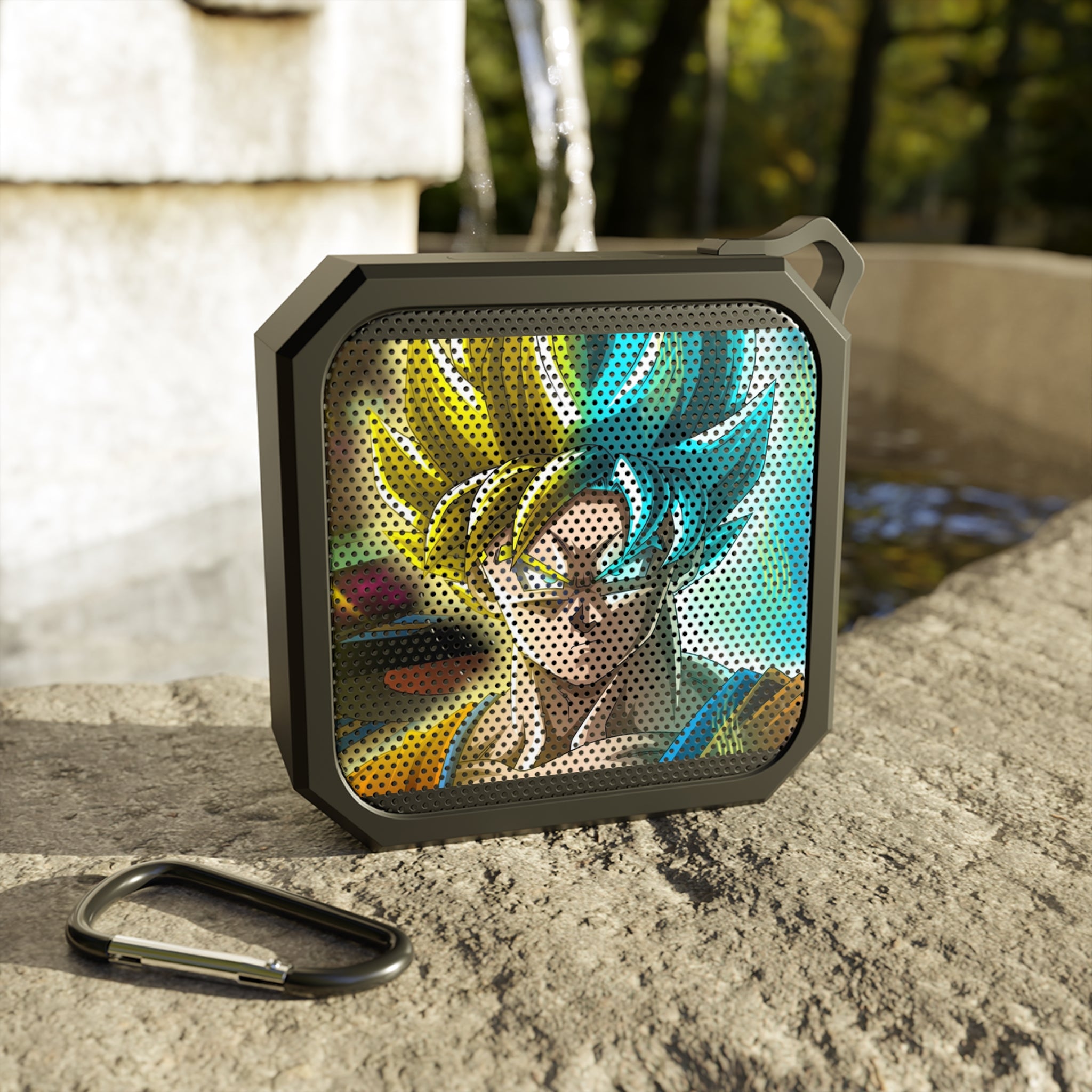 Warrior Bluetooth Speaker — Super Saiyan Artwork Portable Outdoor Speaker