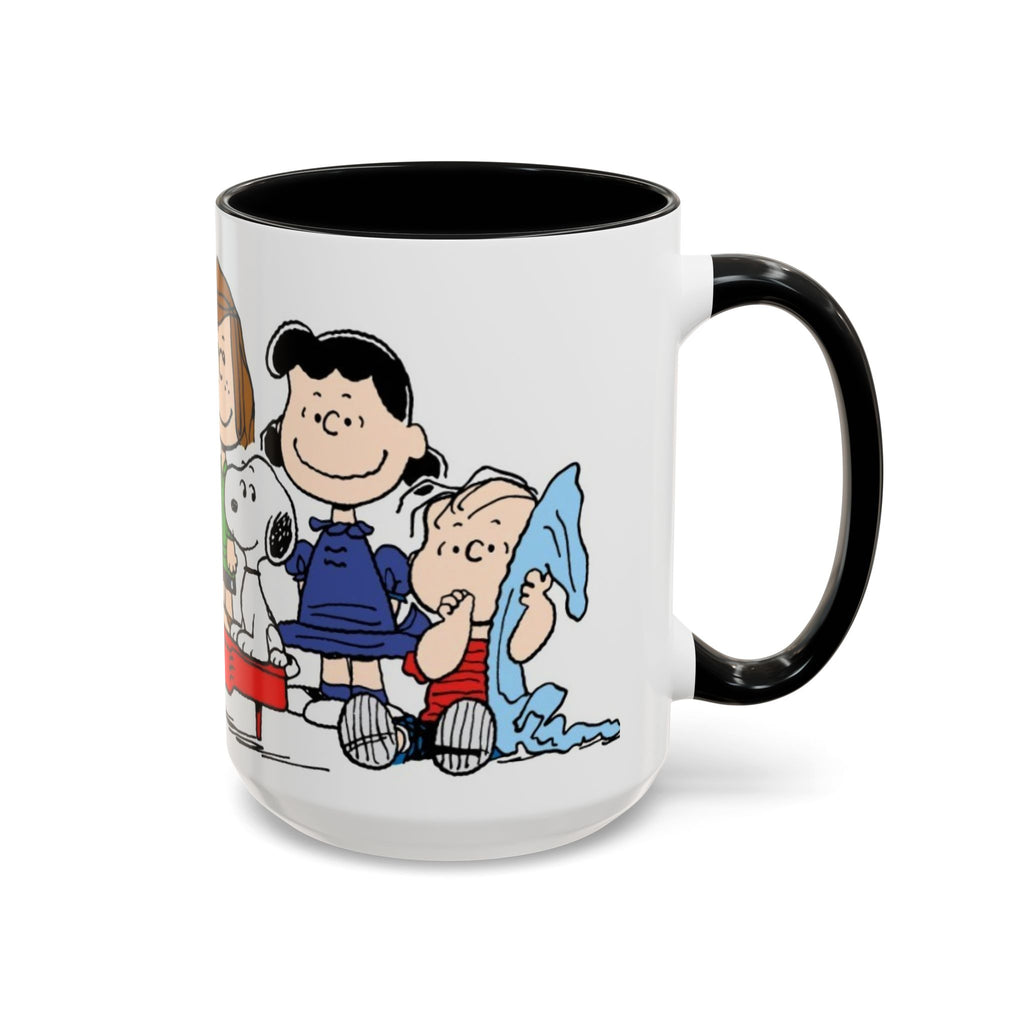 Peanuts Gang Coffee Mug – Charlie Brown, Snoopy & Friends Accent Mug (11/15oz)