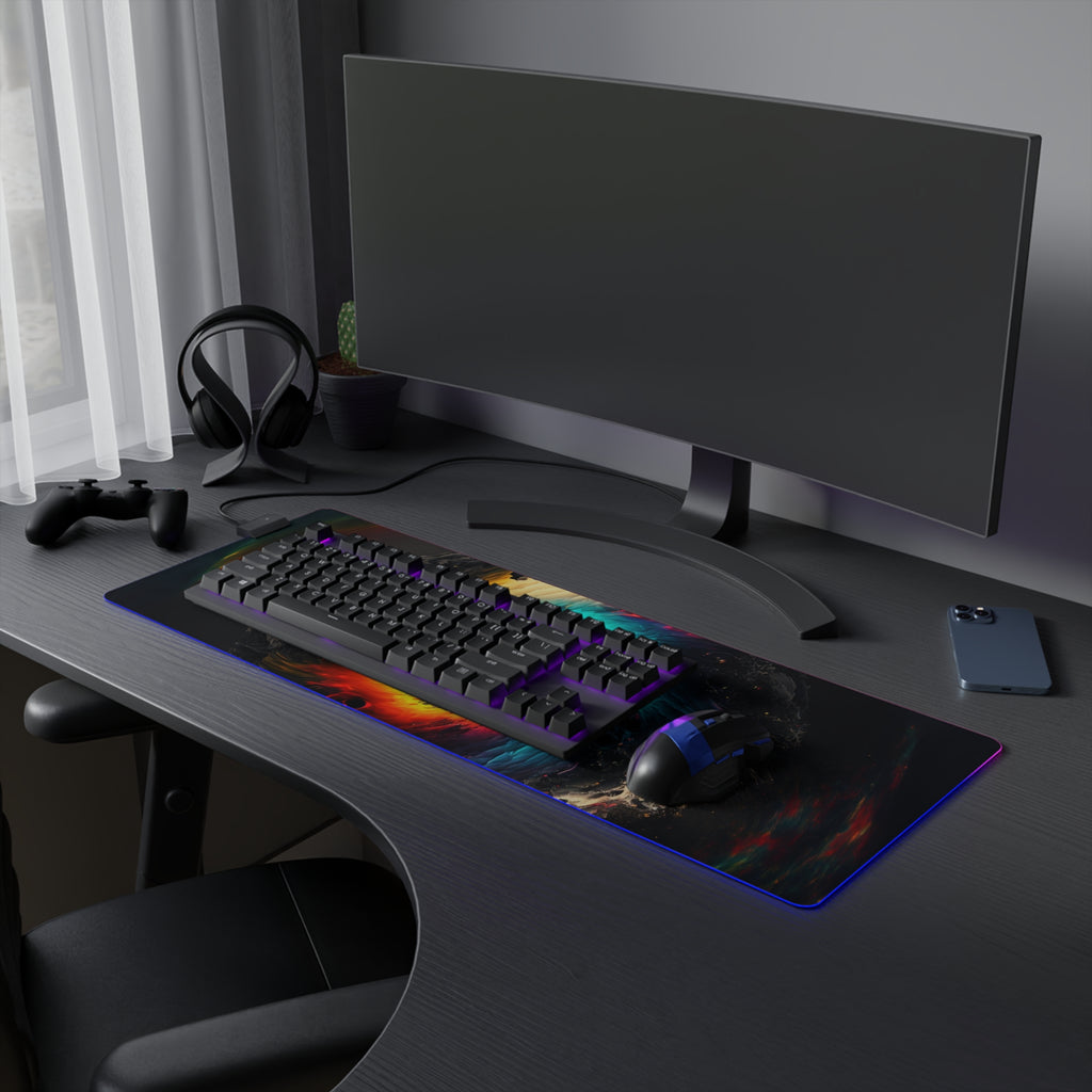 LED Gaming Mouse Pad – Colorful Eye RGB Desk Mat