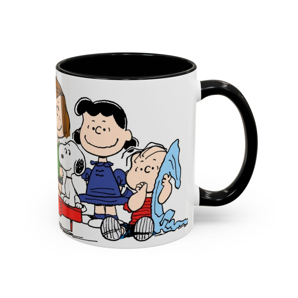 Peanuts Gang Coffee Mug – Charlie Brown, Snoopy & Friends Accent Mug (11/15oz)