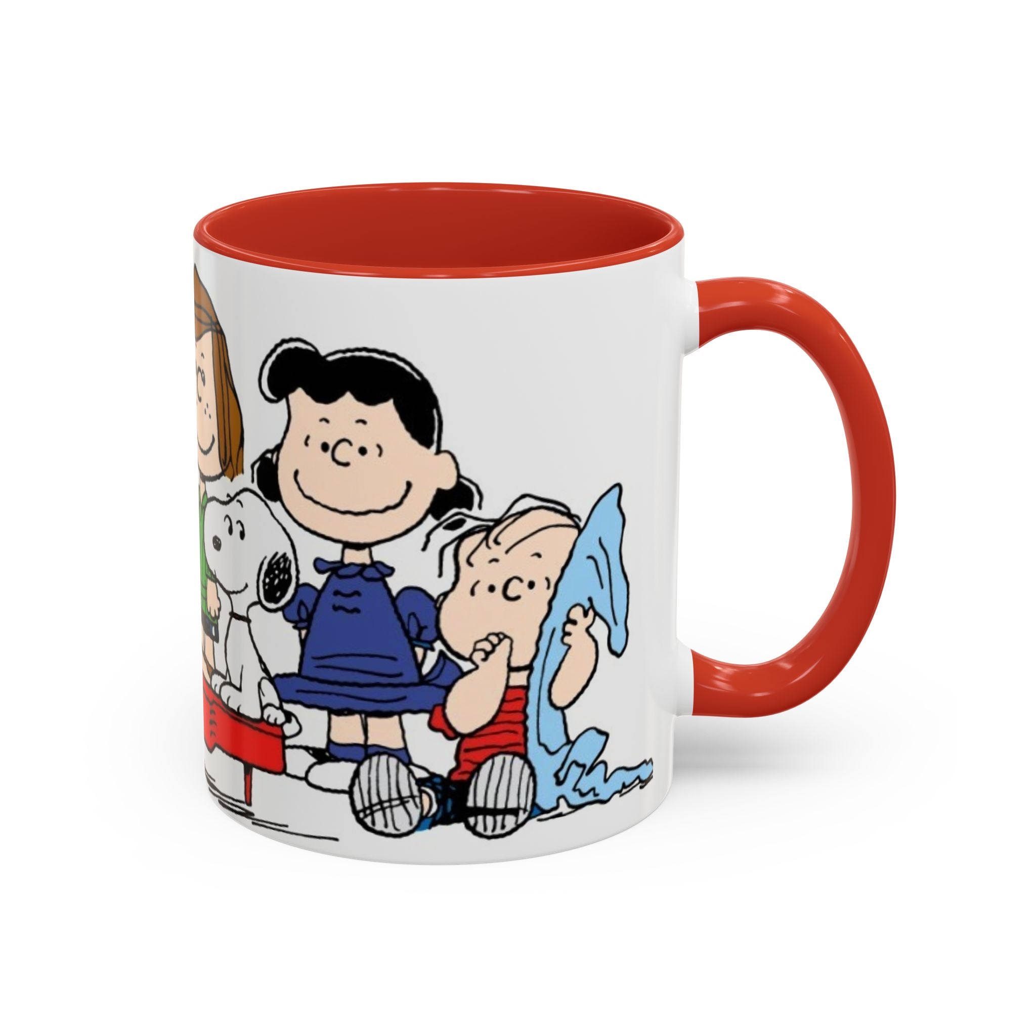 Peanuts Gang Coffee Mug – Charlie Brown, Snoopy & Friends Accent Mug (11/15oz)