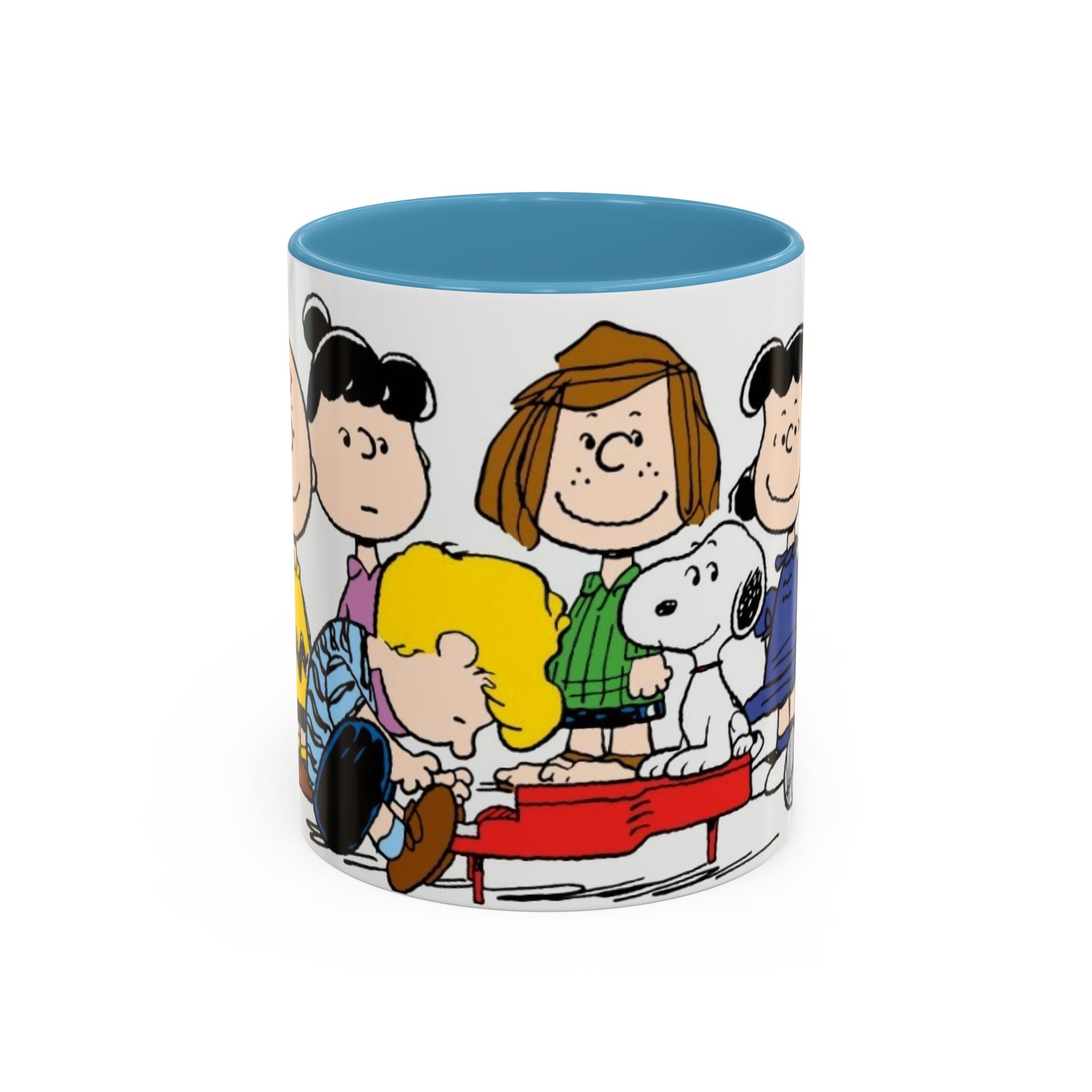 Peanuts Gang Coffee Mug – Charlie Brown, Snoopy & Friends Accent Mug (11/15oz)