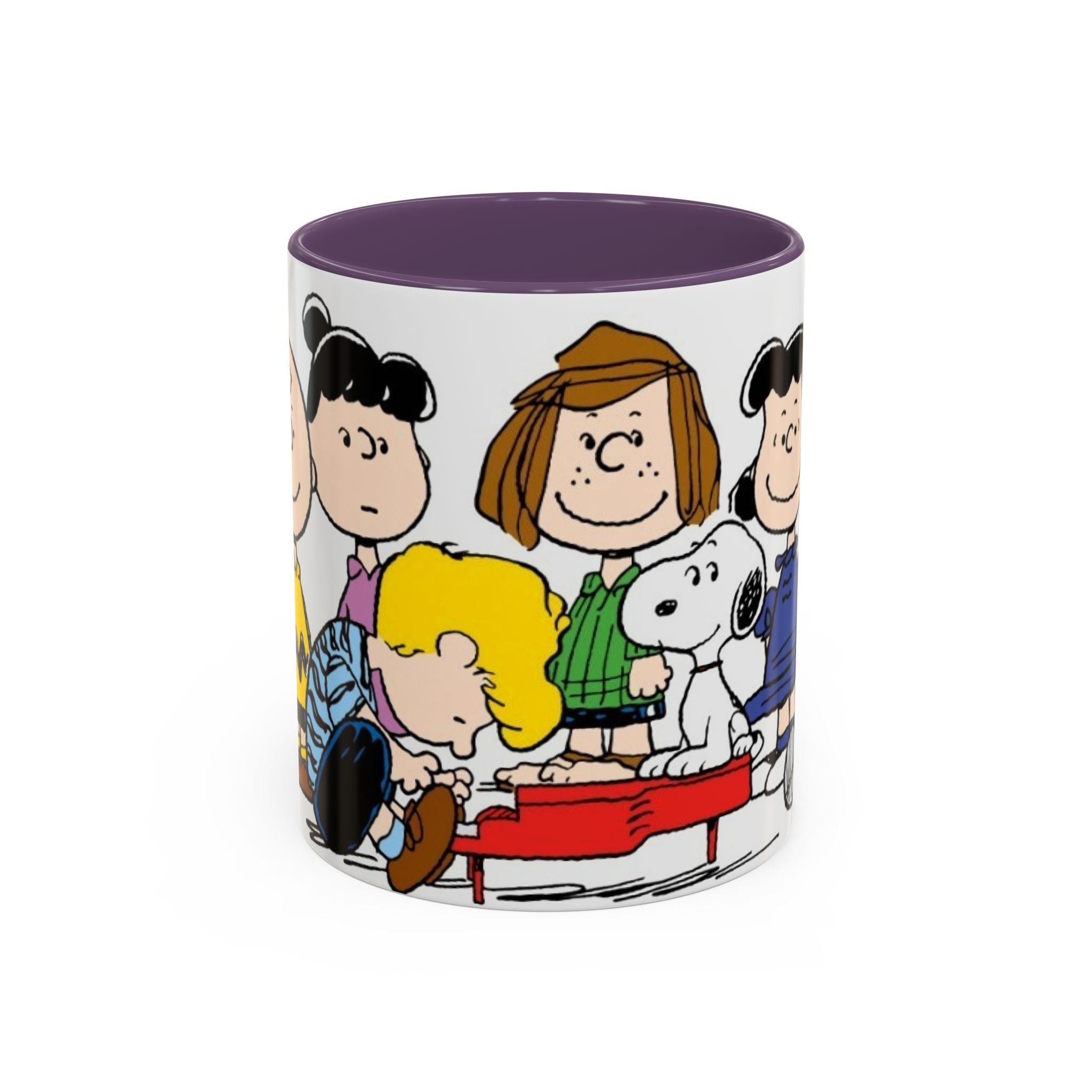 Peanuts Gang Coffee Mug – Charlie Brown, Snoopy & Friends Accent Mug (11/15oz)