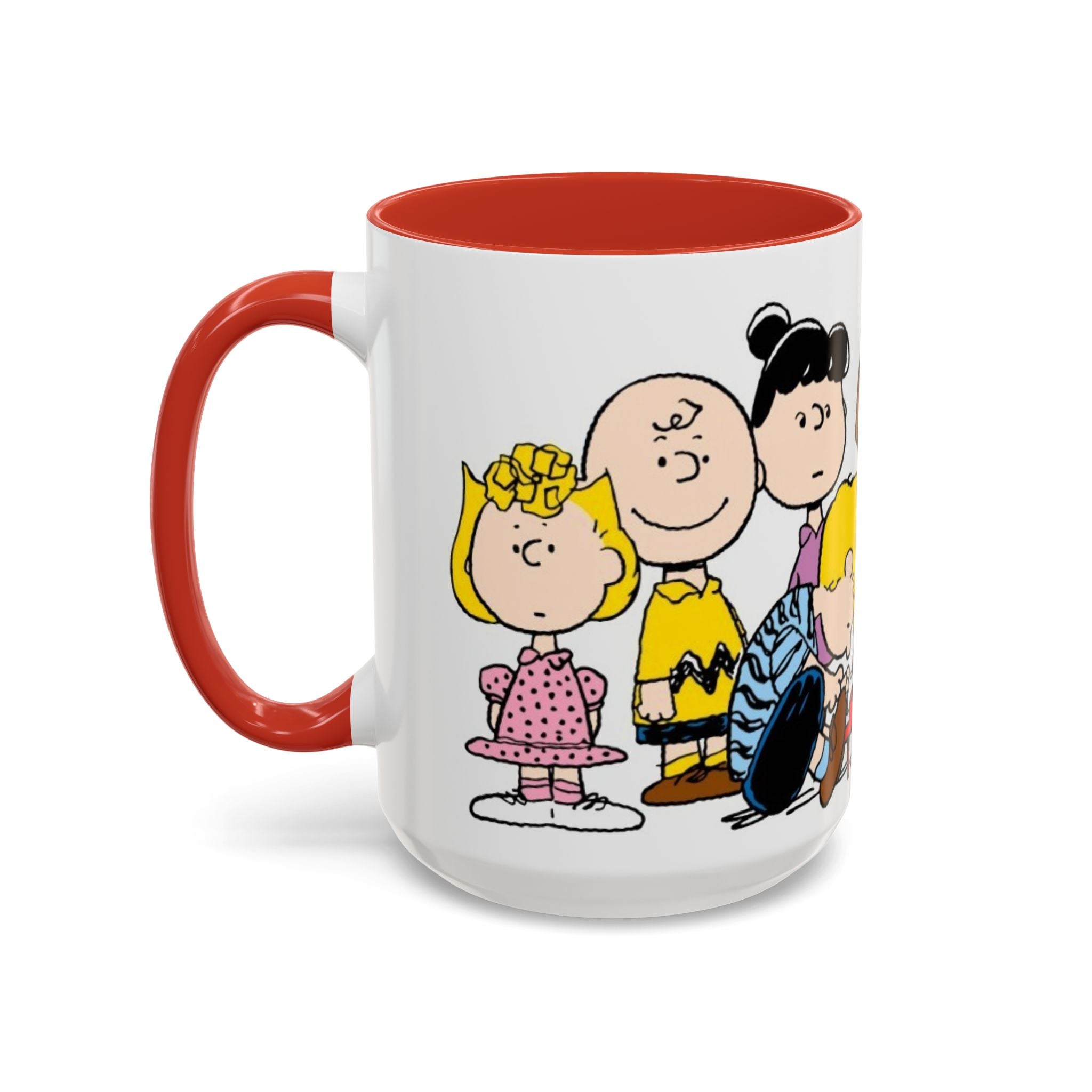 Peanuts Gang Coffee Mug – Charlie Brown, Snoopy & Friends Accent Mug (11/15oz)