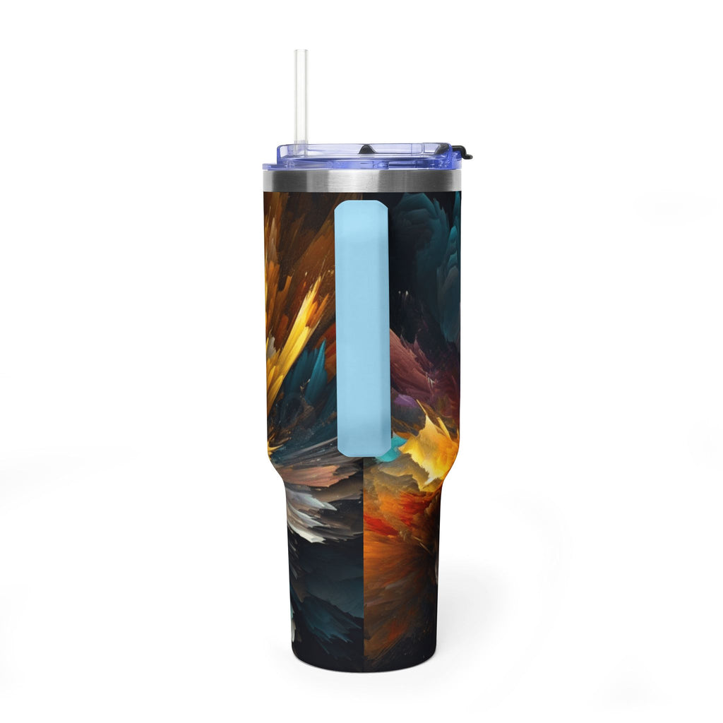 40oz Vacuum Tumbler – Abstract Cosmic Swirl Insulated Travel Cup