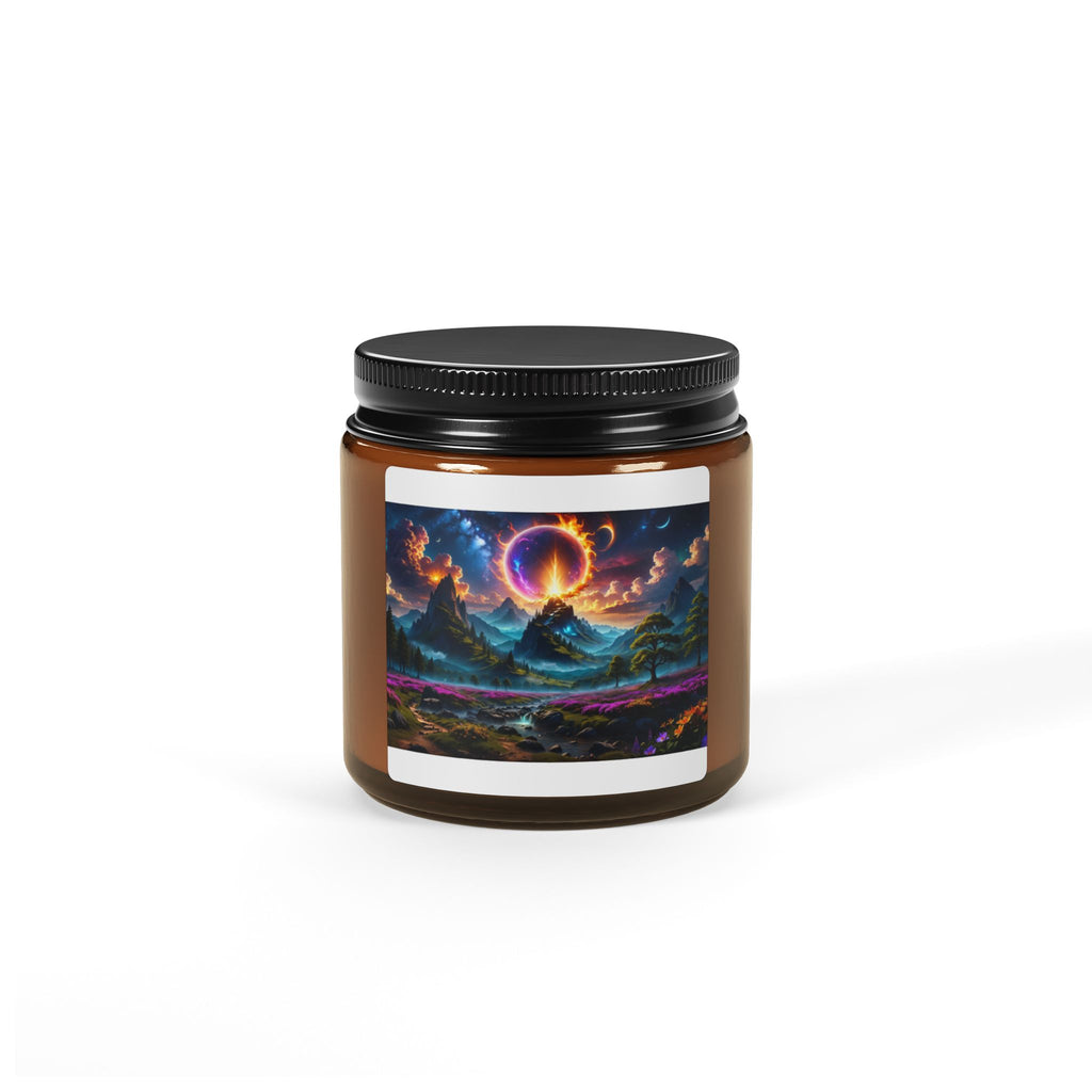 Mystic Eclipse Soy Candle — Amber Jar Aromatherapy Candle