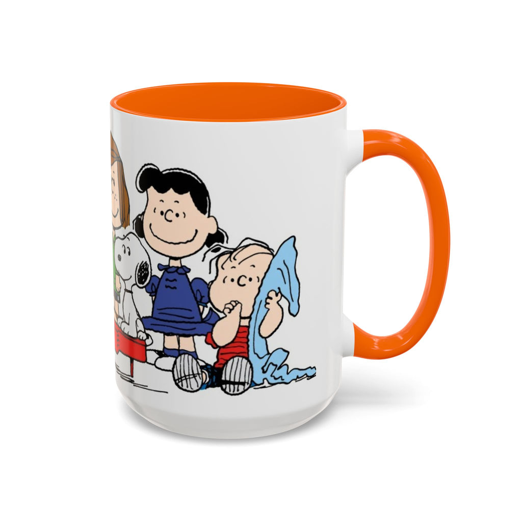 Peanuts Gang Coffee Mug – Charlie Brown, Snoopy & Friends Accent Mug (11/15oz)