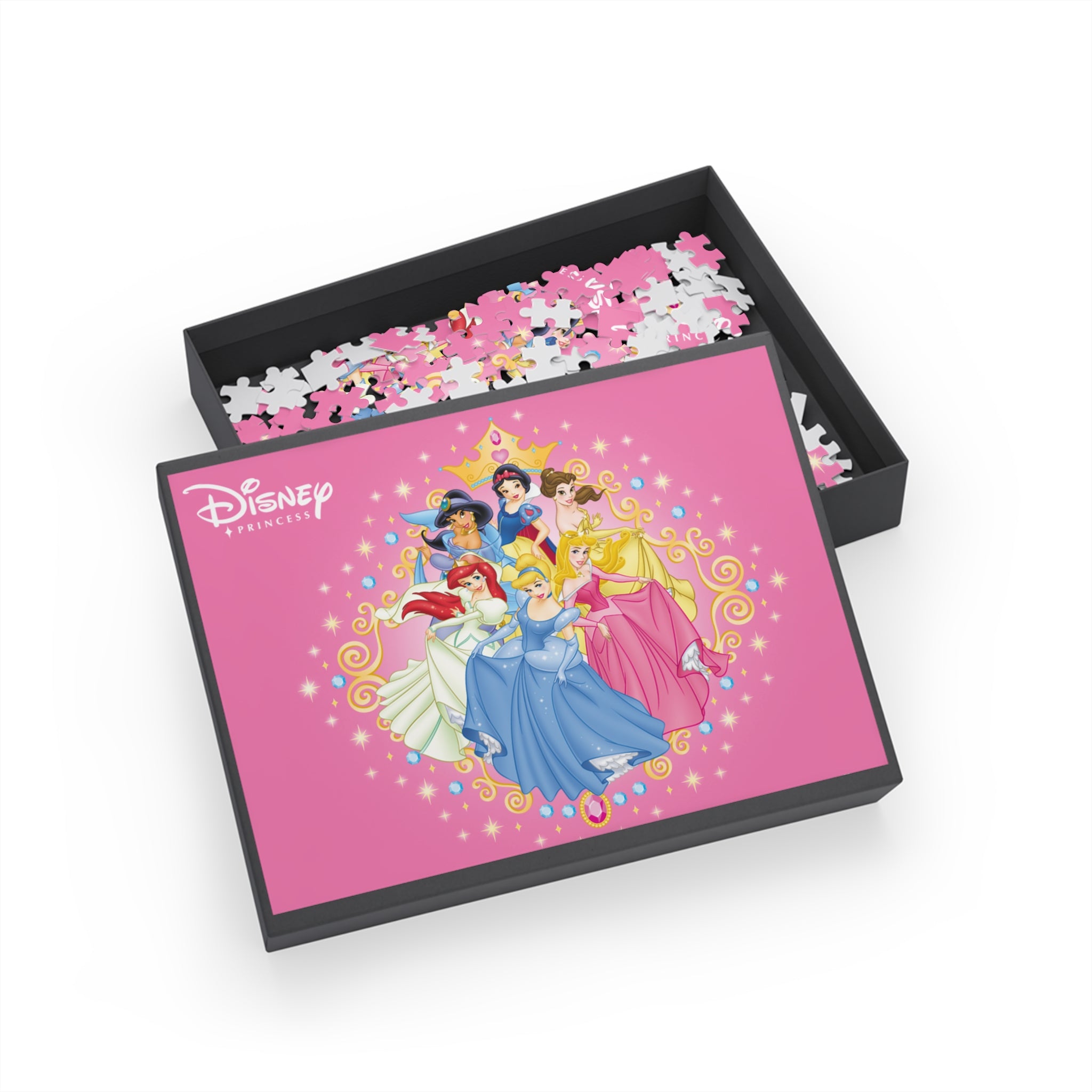 Dis Princess Jigsaw Puzzle — 96/252/500/1000-Piece Pink Princess Group Puzzle