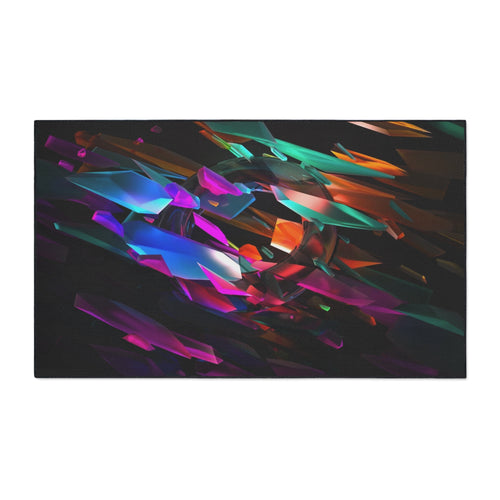 Abstract Neon Shards Heavy Duty Floor Mat –