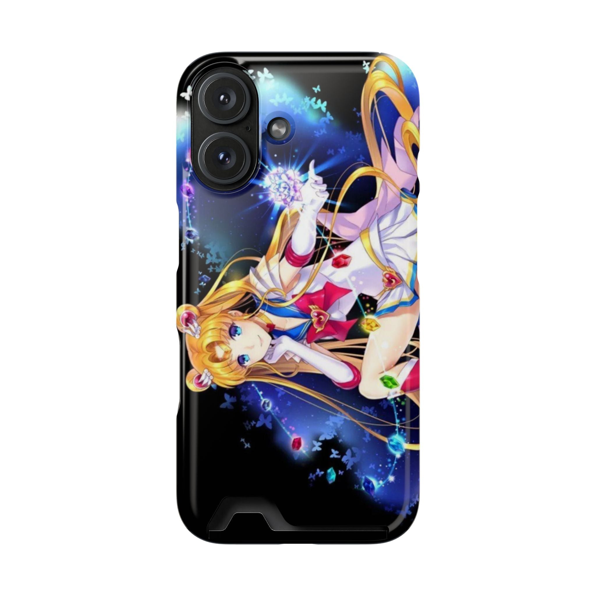 Sailor Moon Card Holder Phone Case — Anime Galaxy Magic Wallet Case