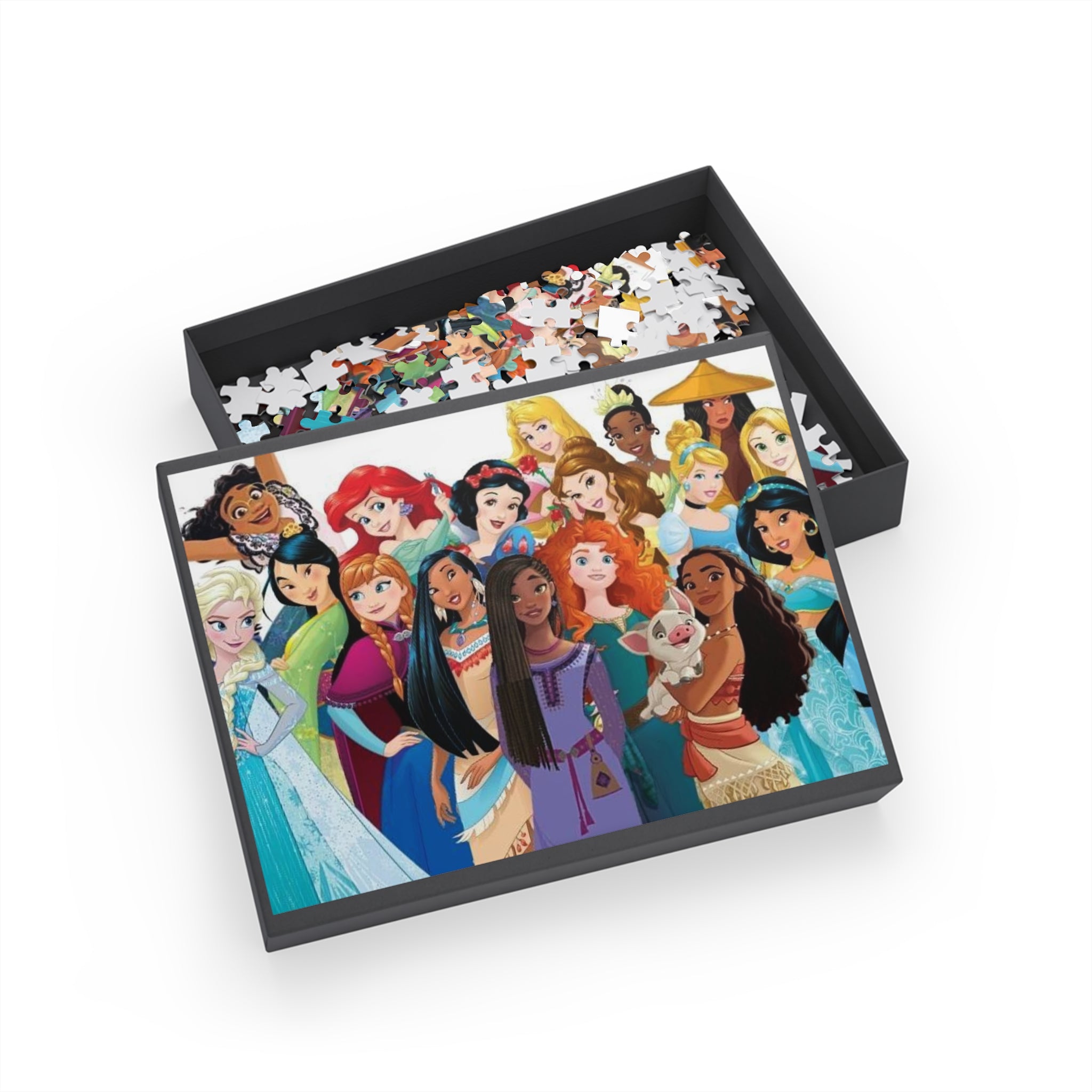 Dis Princess Collage Puzzle — 96/252/500/1000-Piece Jigsaw for Kids & Fans