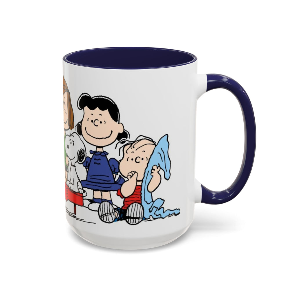 Peanuts Gang Coffee Mug – Charlie Brown, Snoopy & Friends Accent Mug (11/15oz)