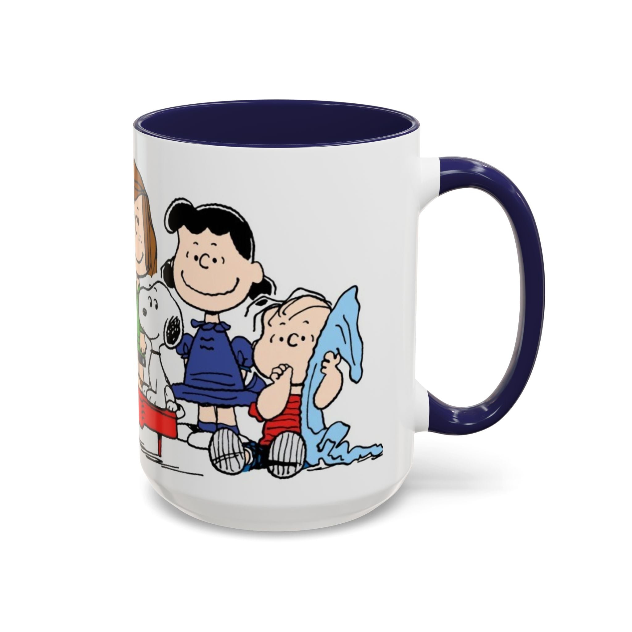 Peanuts Gang Coffee Mug – Charlie Brown, Snoopy & Friends Accent Mug (11/15oz)