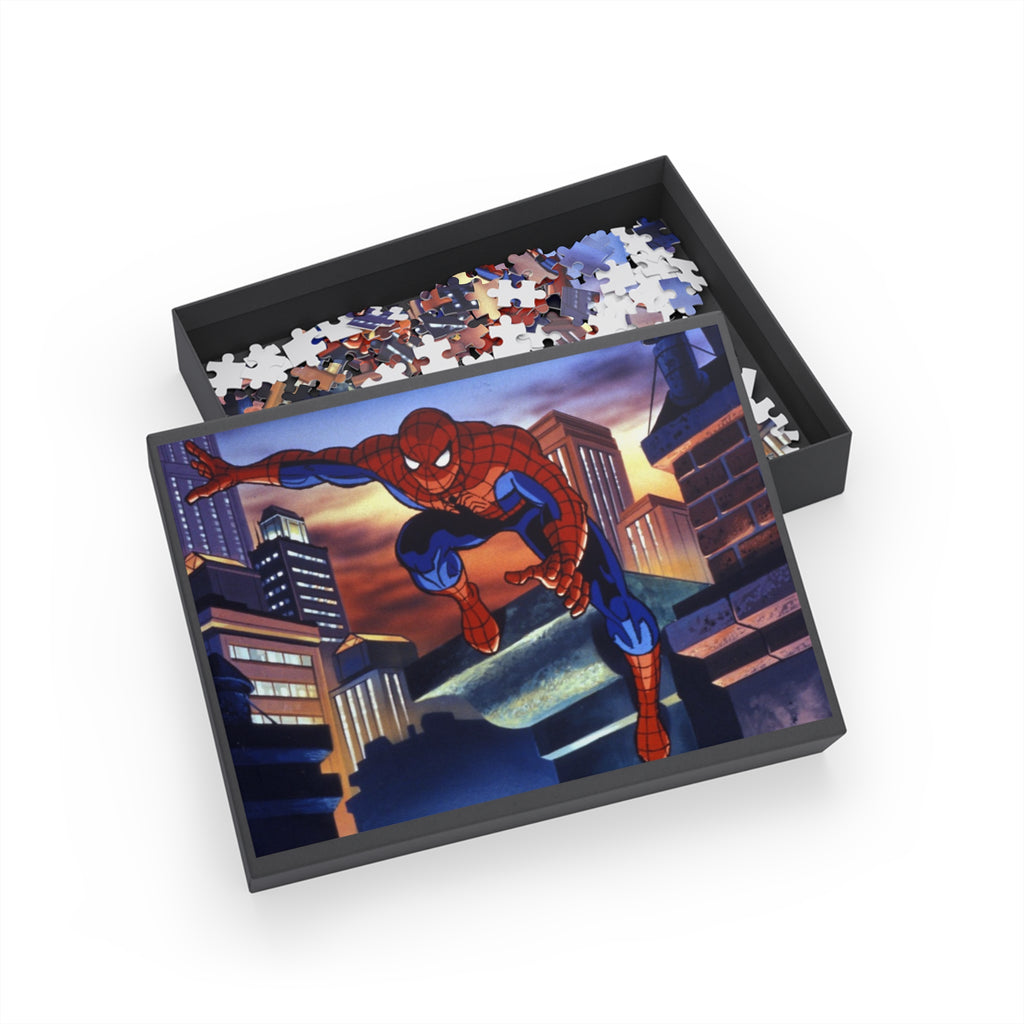 Spider Cityscape Puzzle — Superhero Jigsaw (96/252/500/1000 pcs)