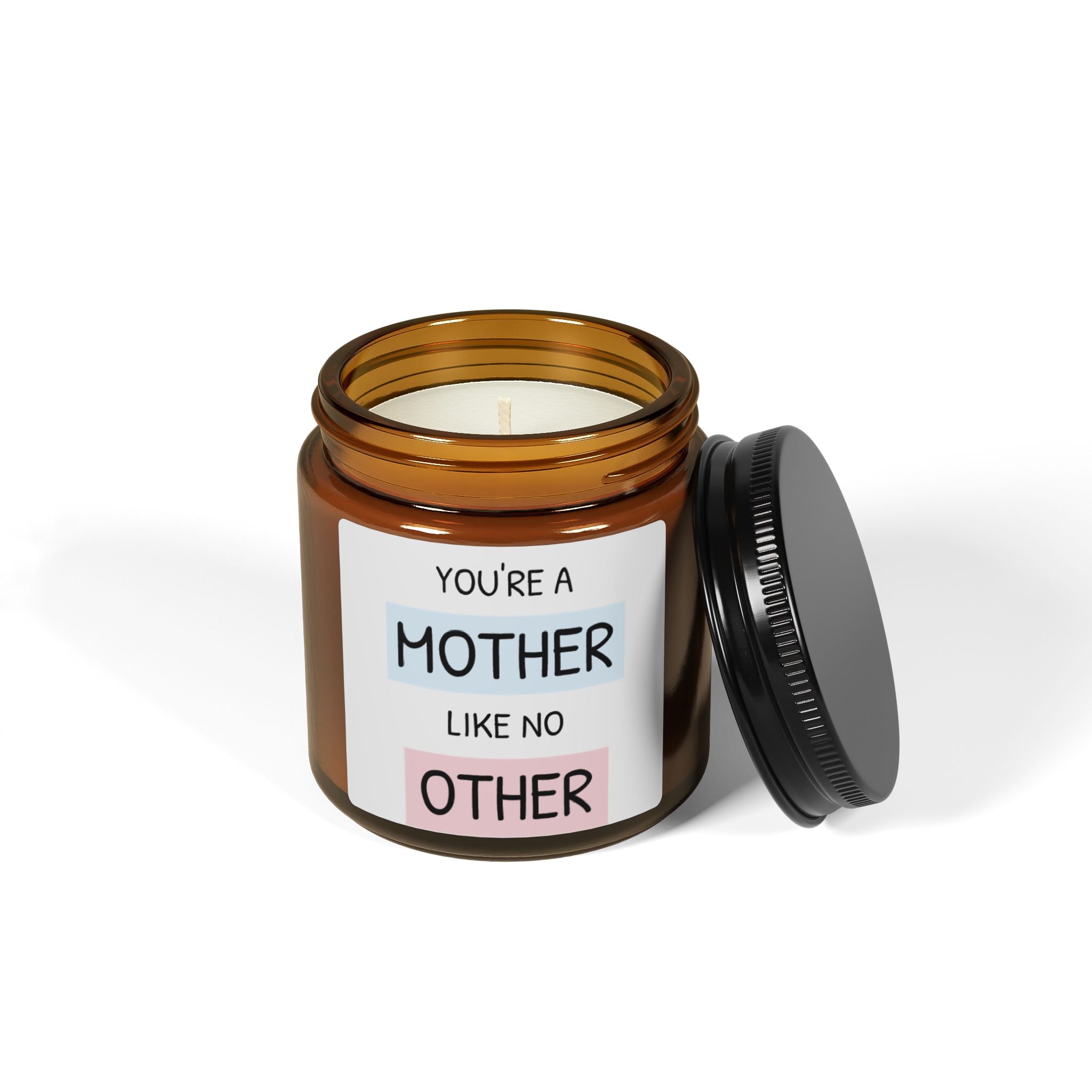 Mother Like No Other Soy Candle — Amber Jar Scented Gift (Mothers Day)