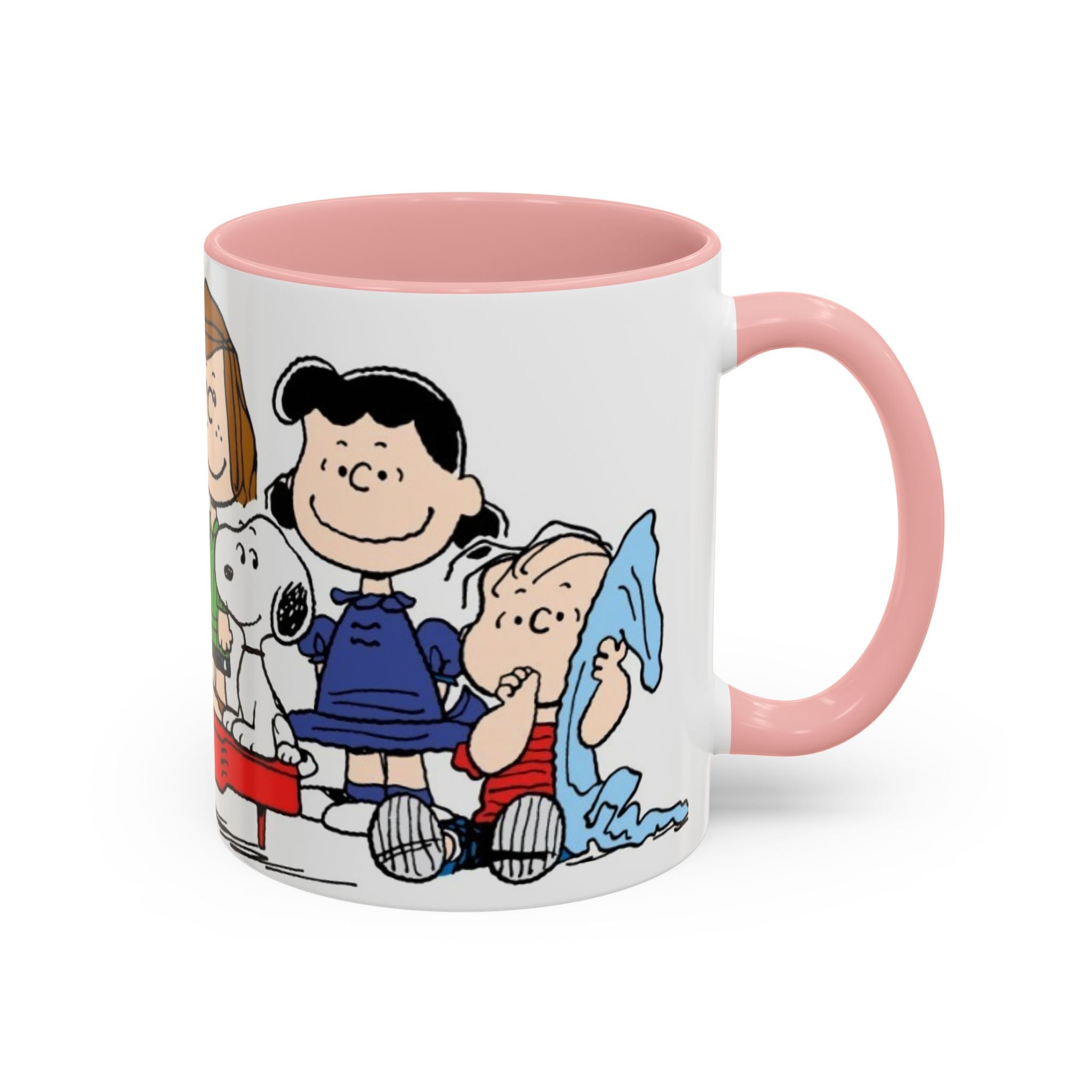 Peanuts Gang Coffee Mug – Charlie Brown, Snoopy & Friends Accent Mug (11/15oz)