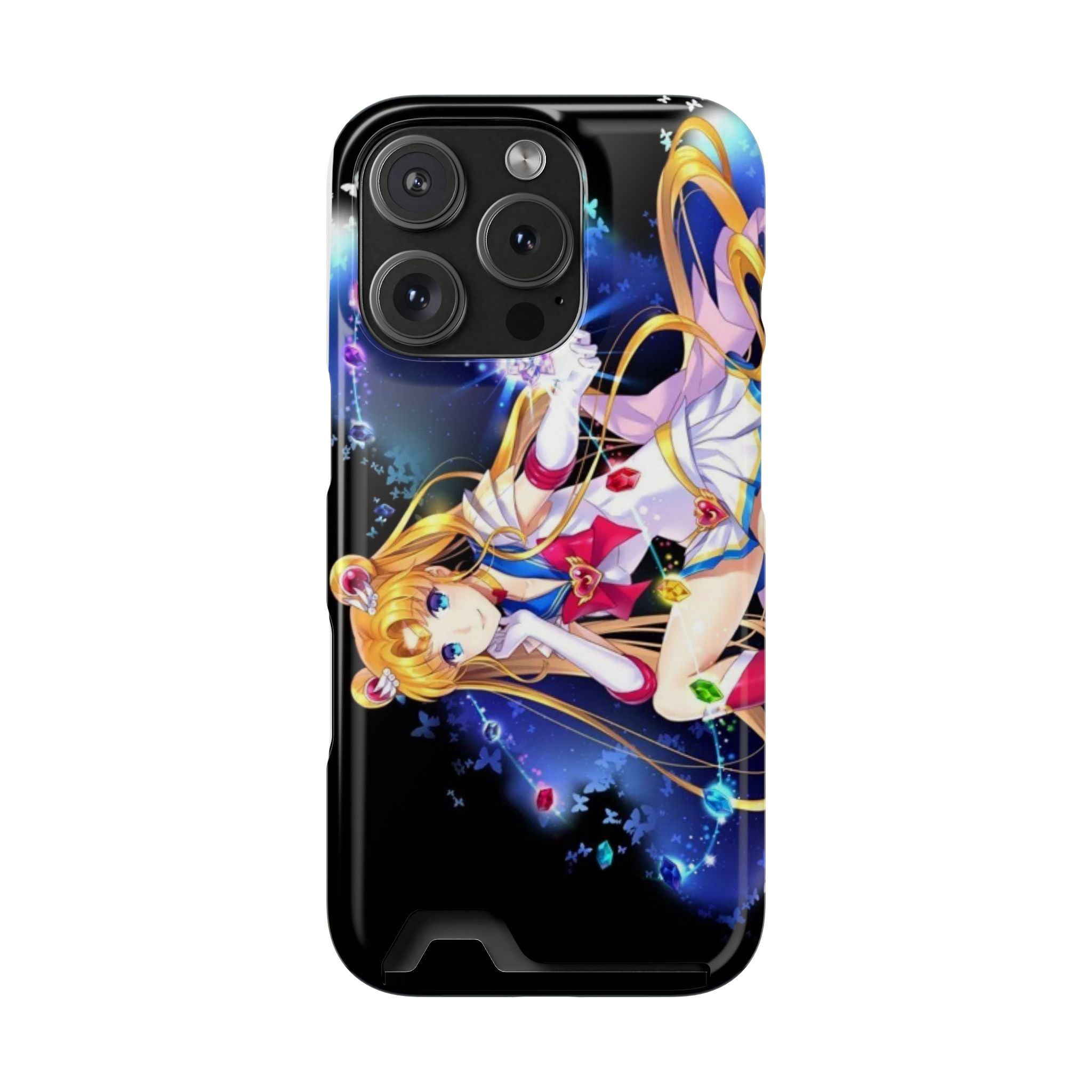 Sailor Moon Card Holder Phone Case — Anime Galaxy Magic Wallet Case
