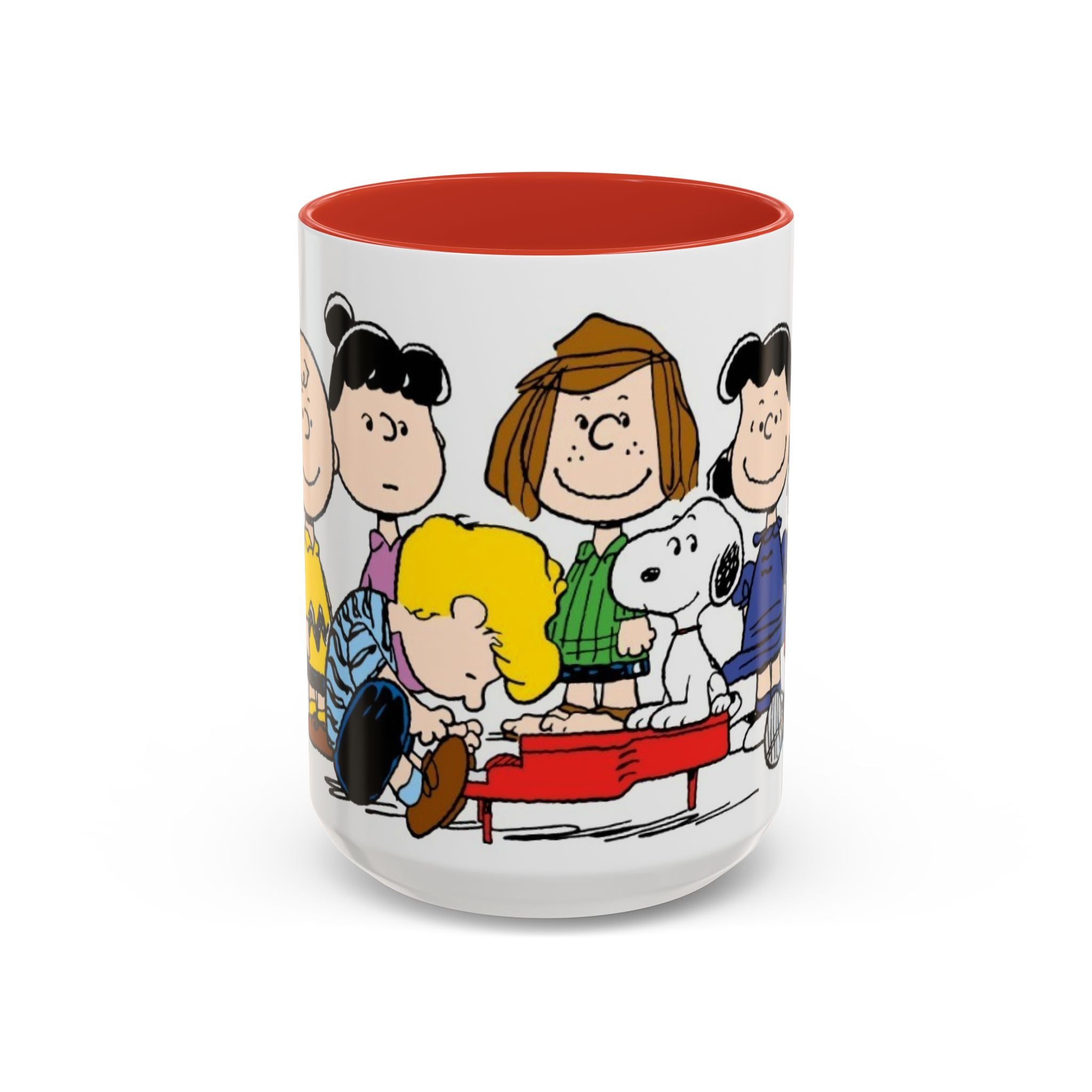 Peanuts Gang Coffee Mug – Charlie Brown, Snoopy & Friends Accent Mug (11/15oz)