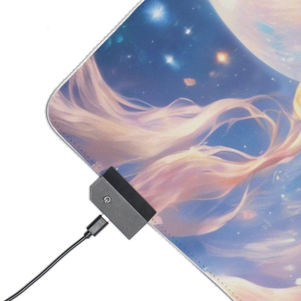 Sailor Moon LED Gaming Mouse Pad — Moonlight Aesthetic RGB XXL Desk Mat
