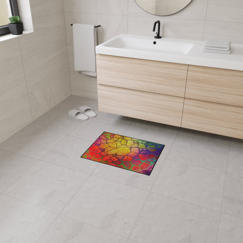 Vibrant Geode Heavy-Duty Rug