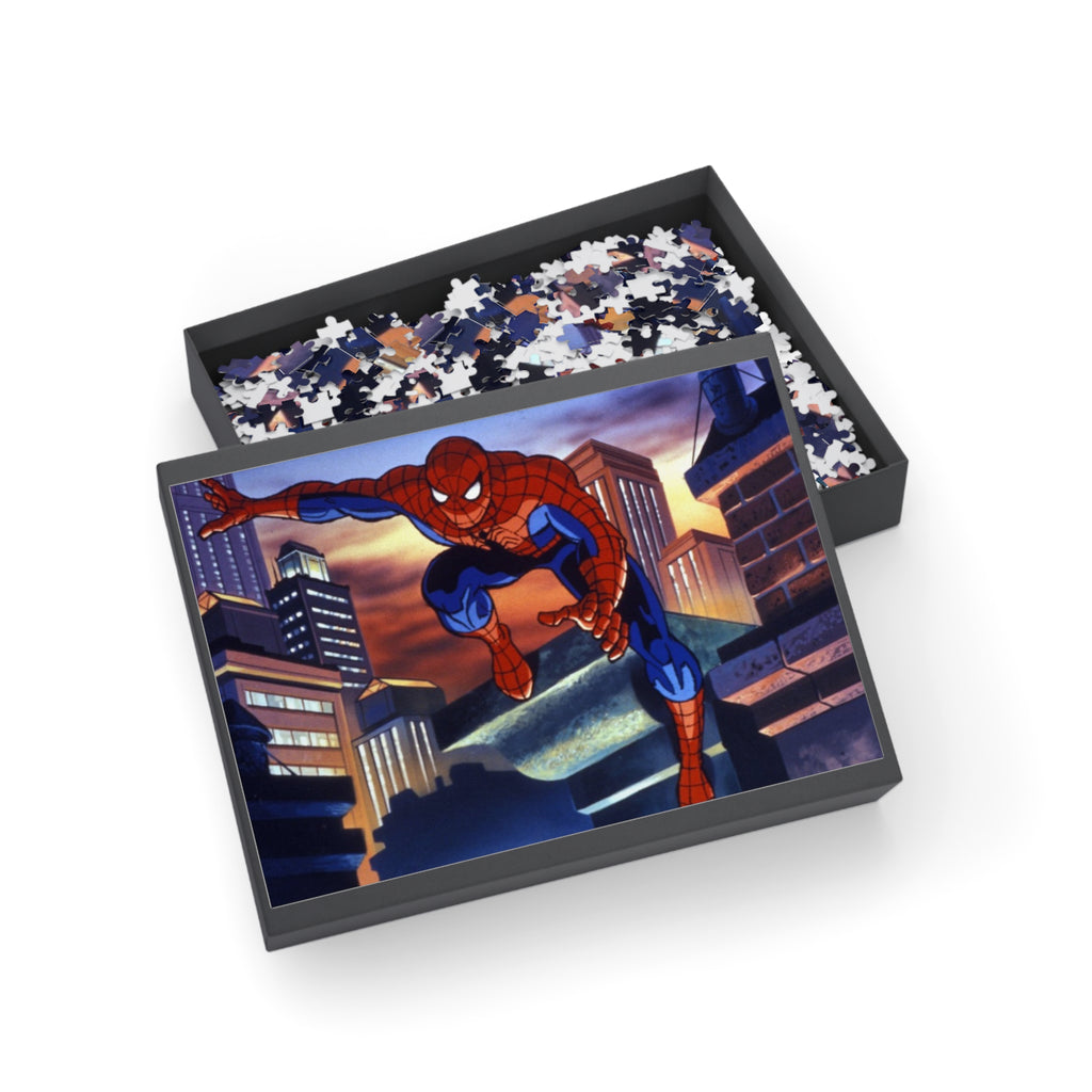 Spider Cityscape Puzzle — Superhero Jigsaw (96/252/500/1000 pcs)
