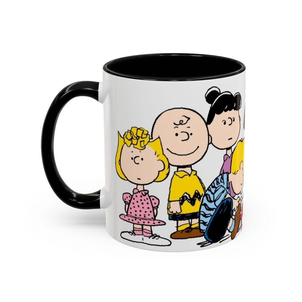 Peanuts Gang Coffee Mug – Charlie Brown, Snoopy & Friends Accent Mug (11/15oz)