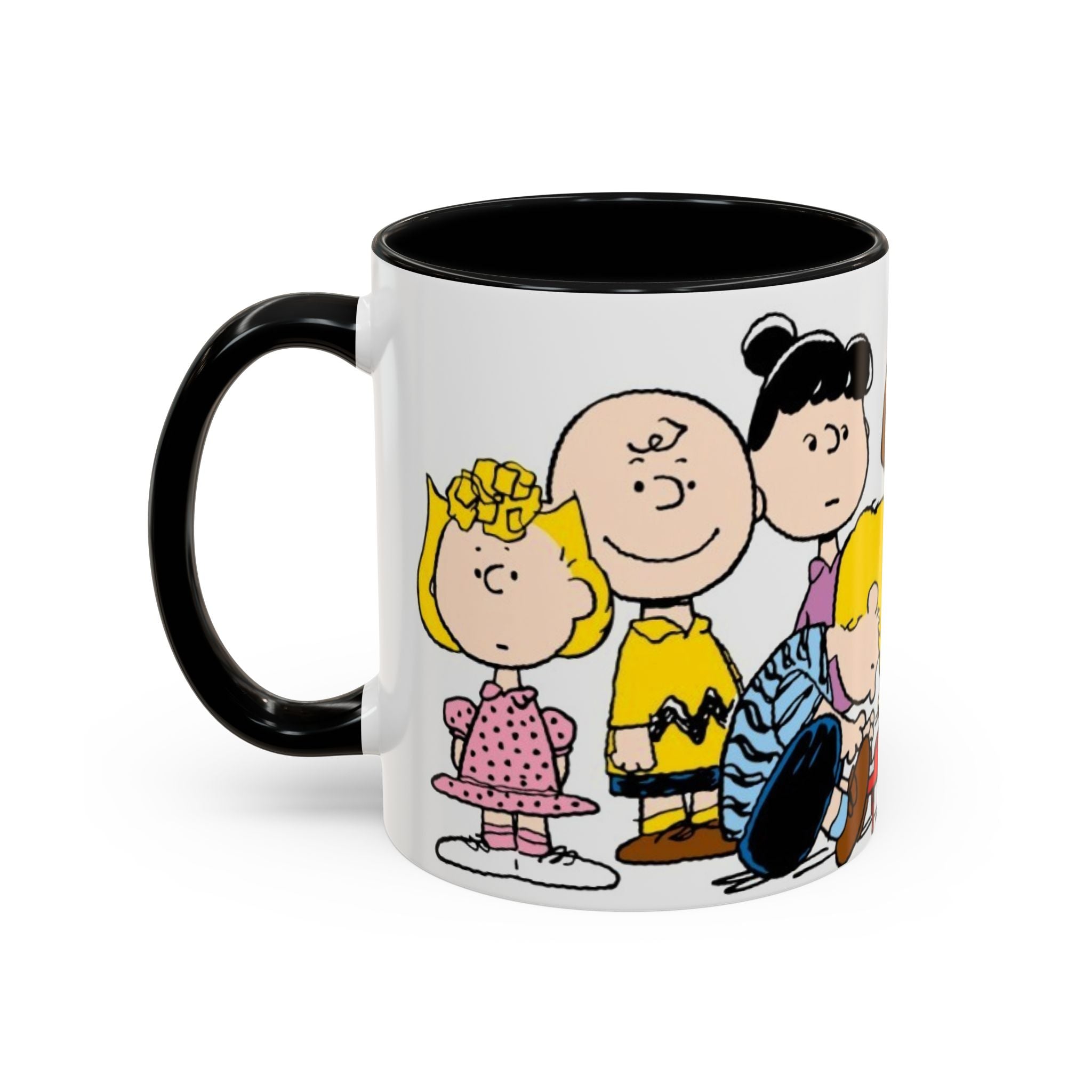 Peanuts Gang Coffee Mug – Charlie Brown, Snoopy & Friends Accent Mug (11/15oz)