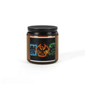 Character Flame Soy Candle — Amber Jar (Fire, Water, Air, Earth Neon Design)