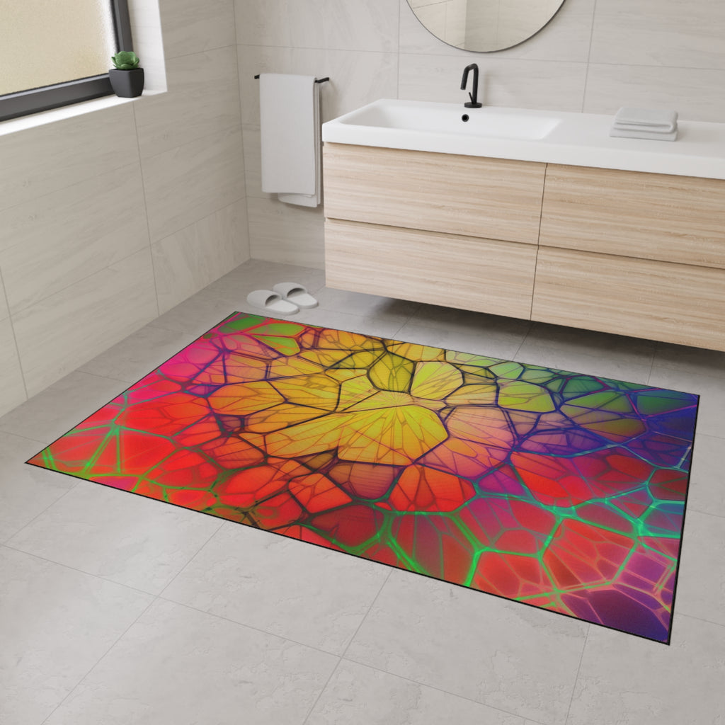 Vibrant Geode Heavy-Duty Rug