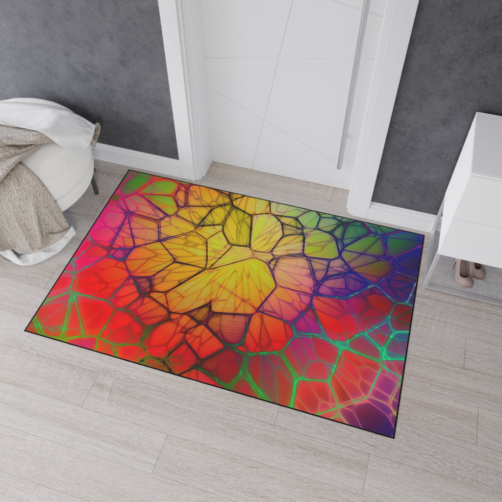 Vibrant Geode Heavy-Duty Rug