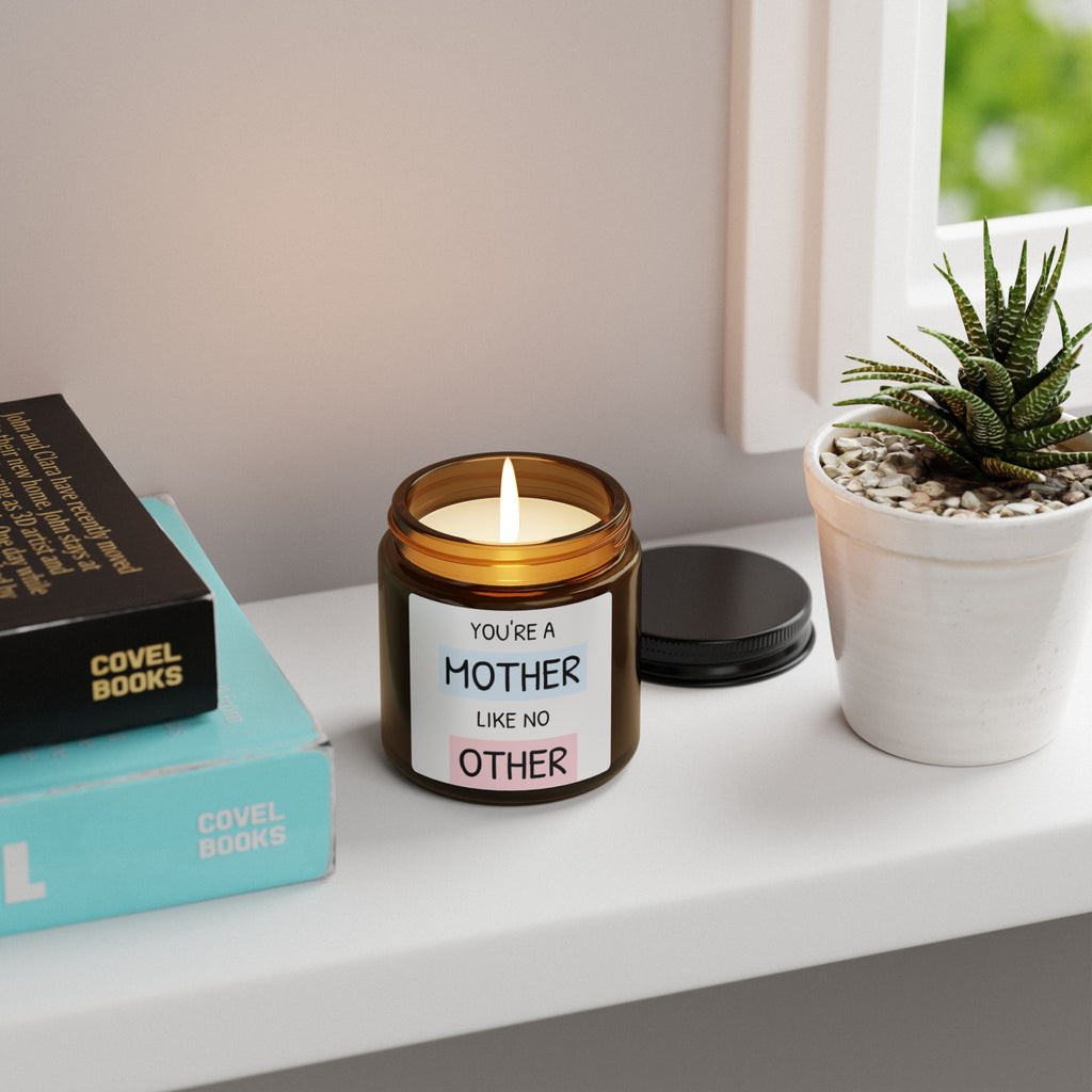 Mother Like No Other Soy Candle — Amber Jar Scented Gift (Mothers Day)
