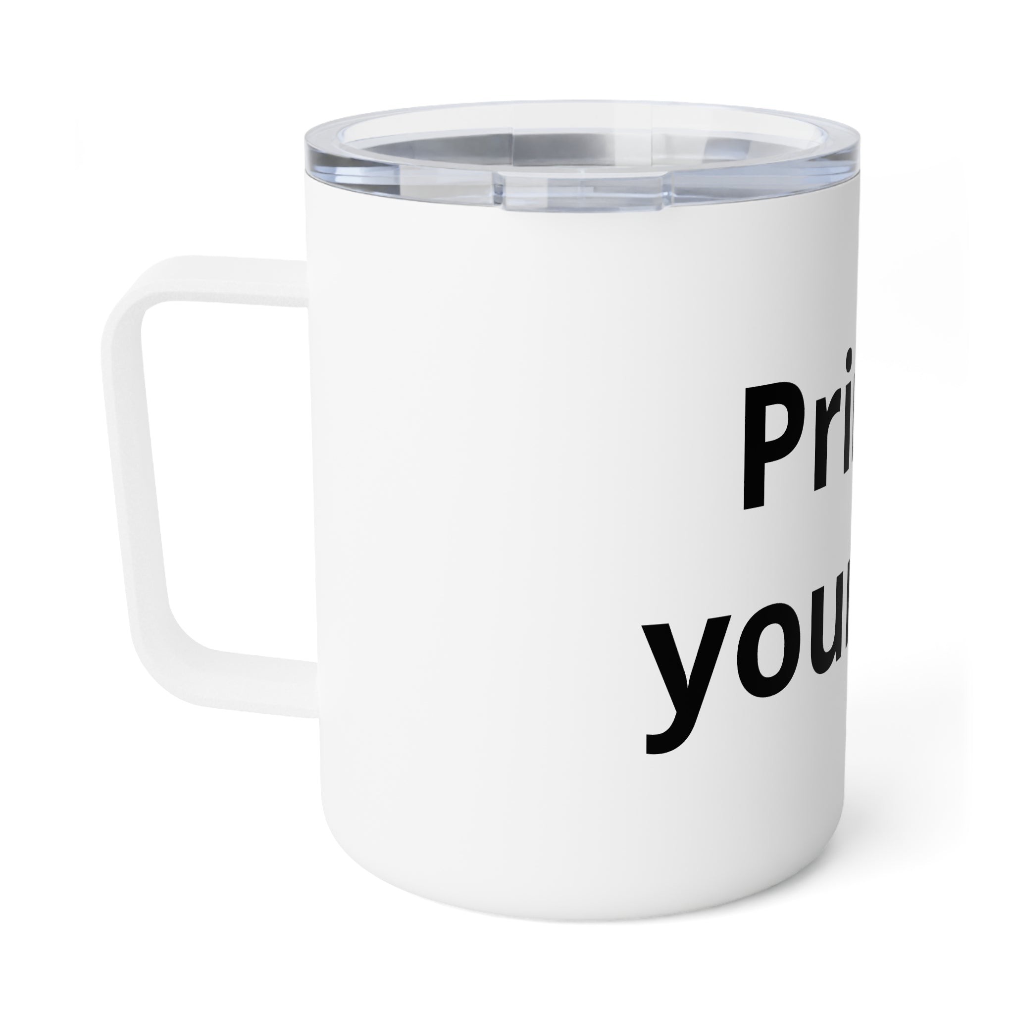Customizable Insulated Coffee Mug 10oz – “Print it Your Way” Travel Tumbler
