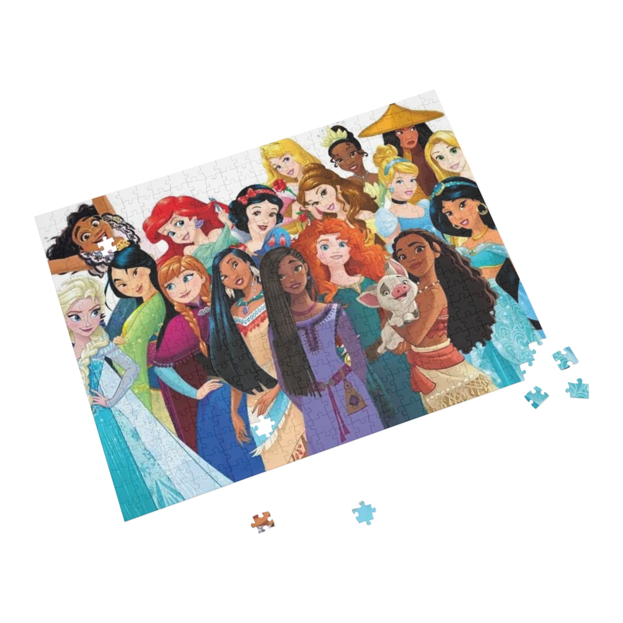 Dis Princess Collage Puzzle — 96/252/500/1000-Piece Jigsaw for Kids & Fans