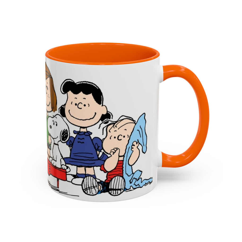 Peanuts Gang Coffee Mug – Charlie Brown, Snoopy & Friends Accent Mug (11/15oz)