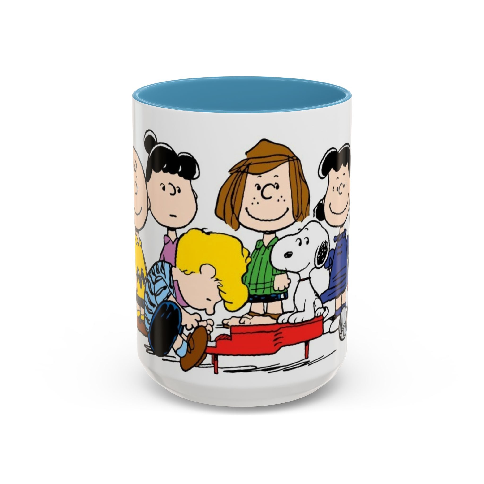 Peanuts Gang Coffee Mug – Charlie Brown, Snoopy & Friends Accent Mug (11/15oz)