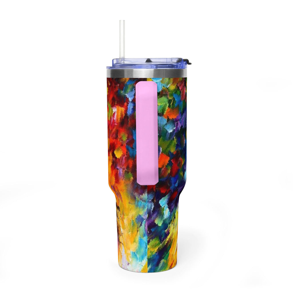 MJ 40oz Thermal Tumbler — Colorful MJ Portrait