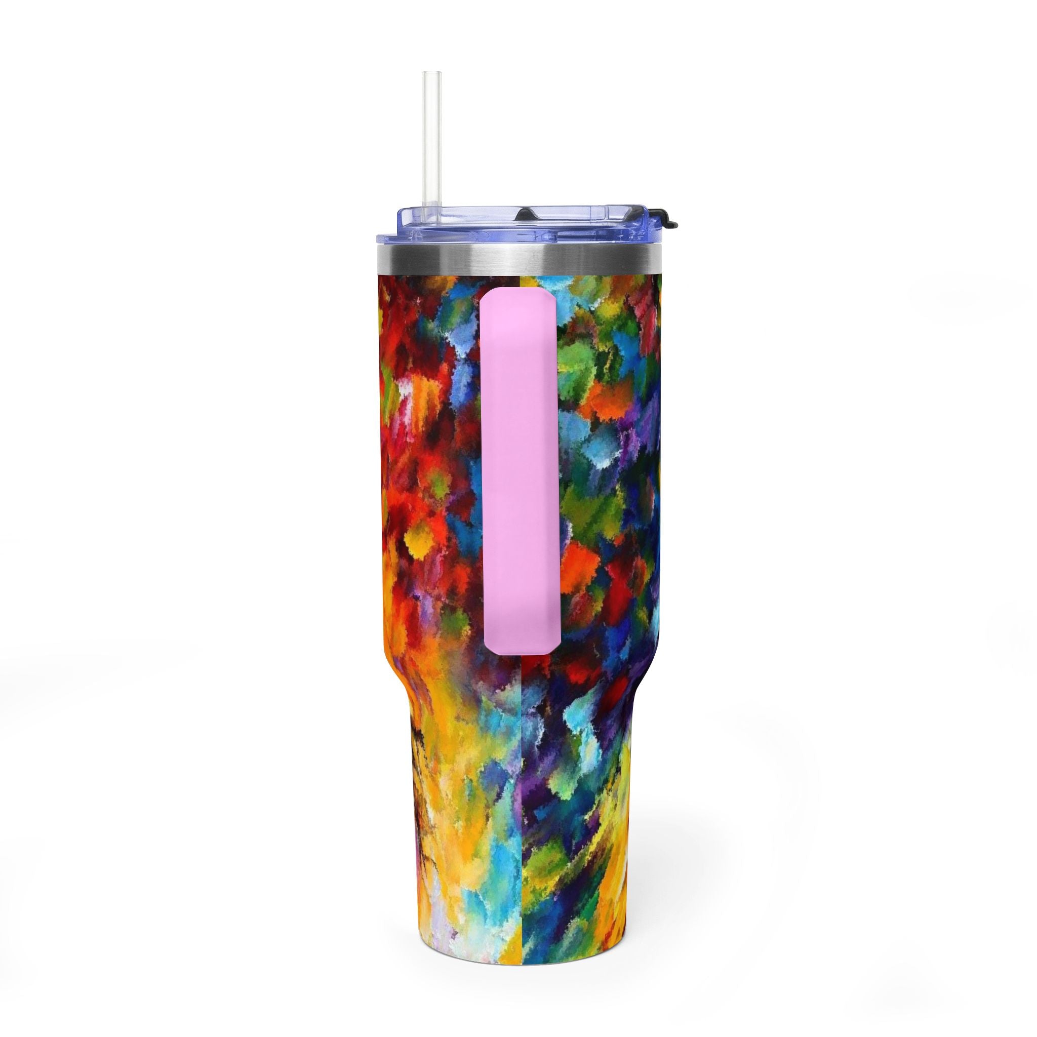 MJ 40oz Thermal Tumbler — Colorful MJ Portrait