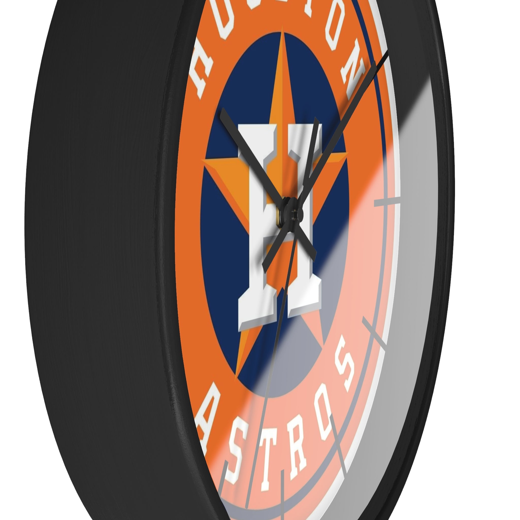 Houston Astros Wall Clock — Retro Team Logo Baseball Clock for Fans