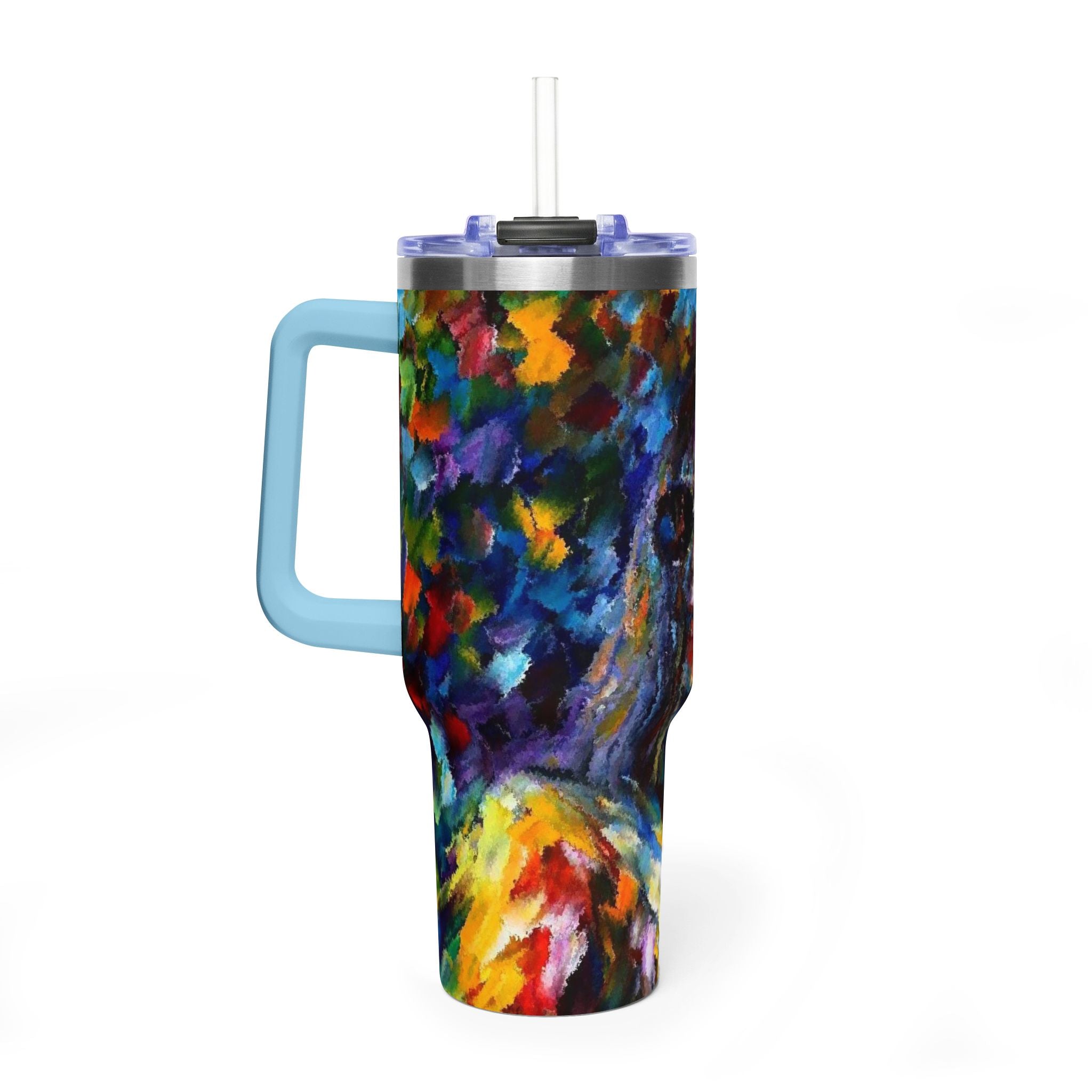 MJ 40oz Thermal Tumbler — Colorful MJ Portrait