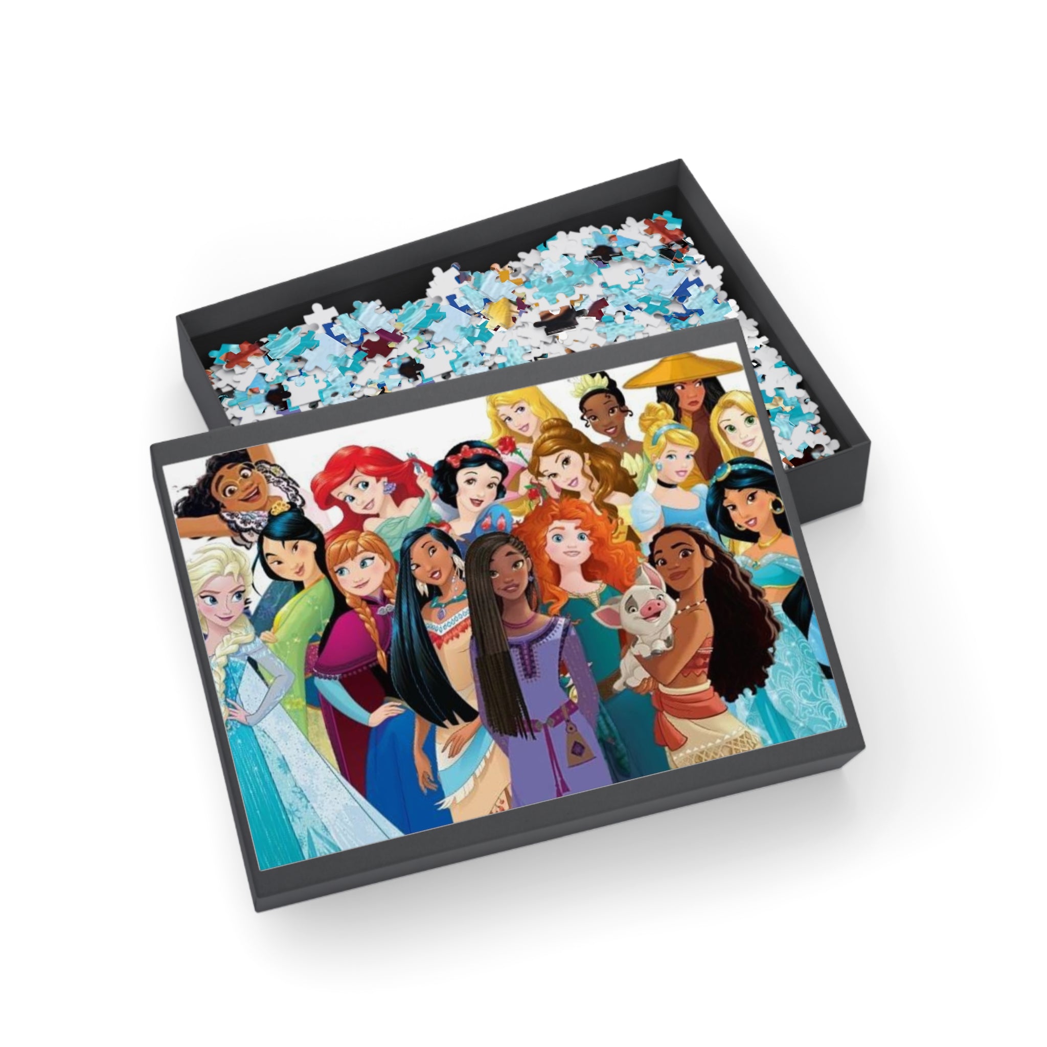 Dis Princess Collage Puzzle — 96/252/500/1000-Piece Jigsaw for Kids & Fans